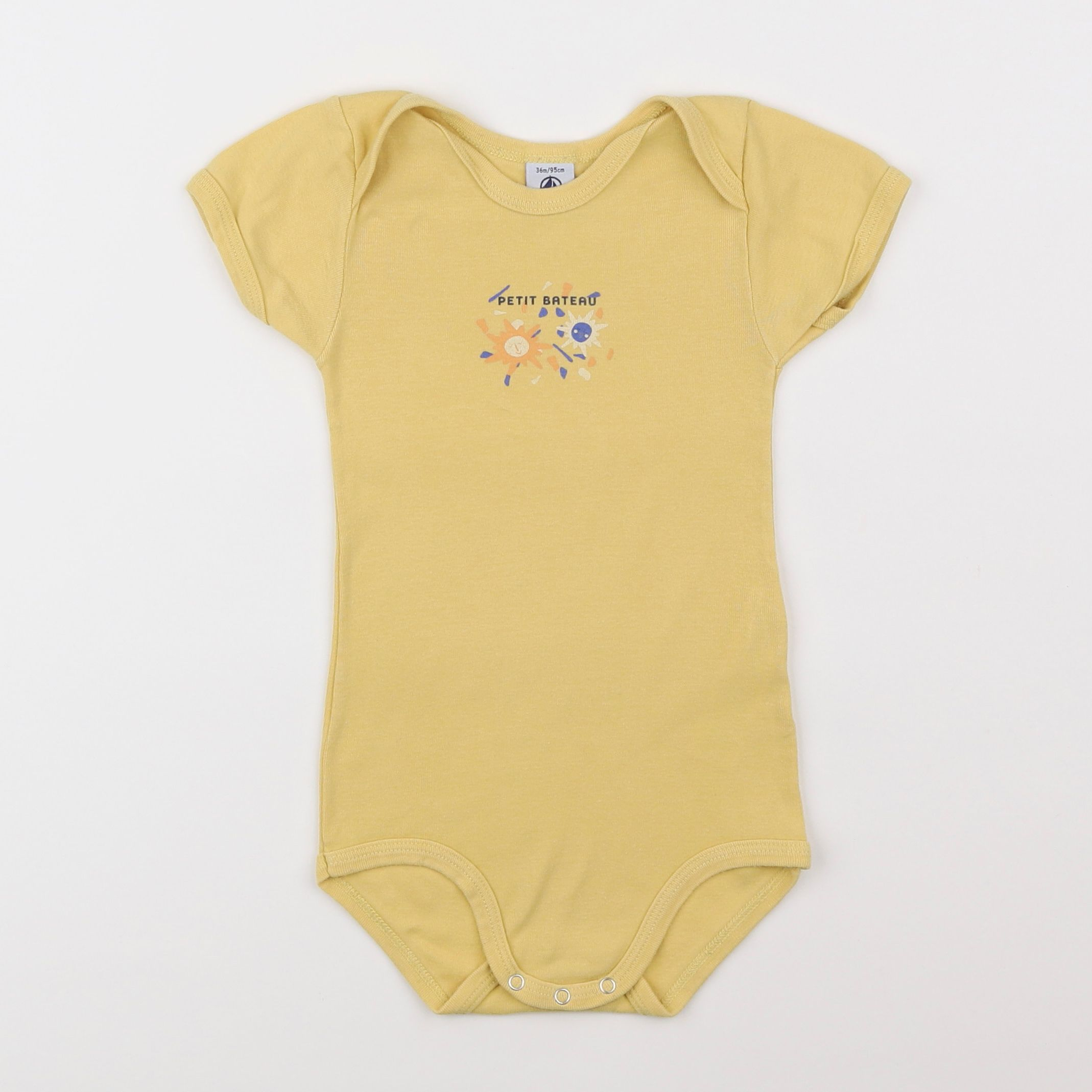 Petit Bateau - body jaune - 3 ans