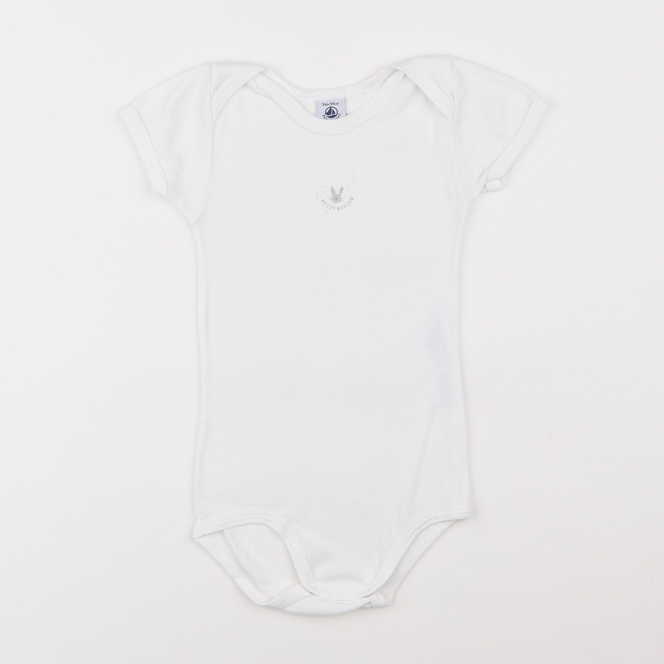 Petit Bateau - body blanc - 3 ans