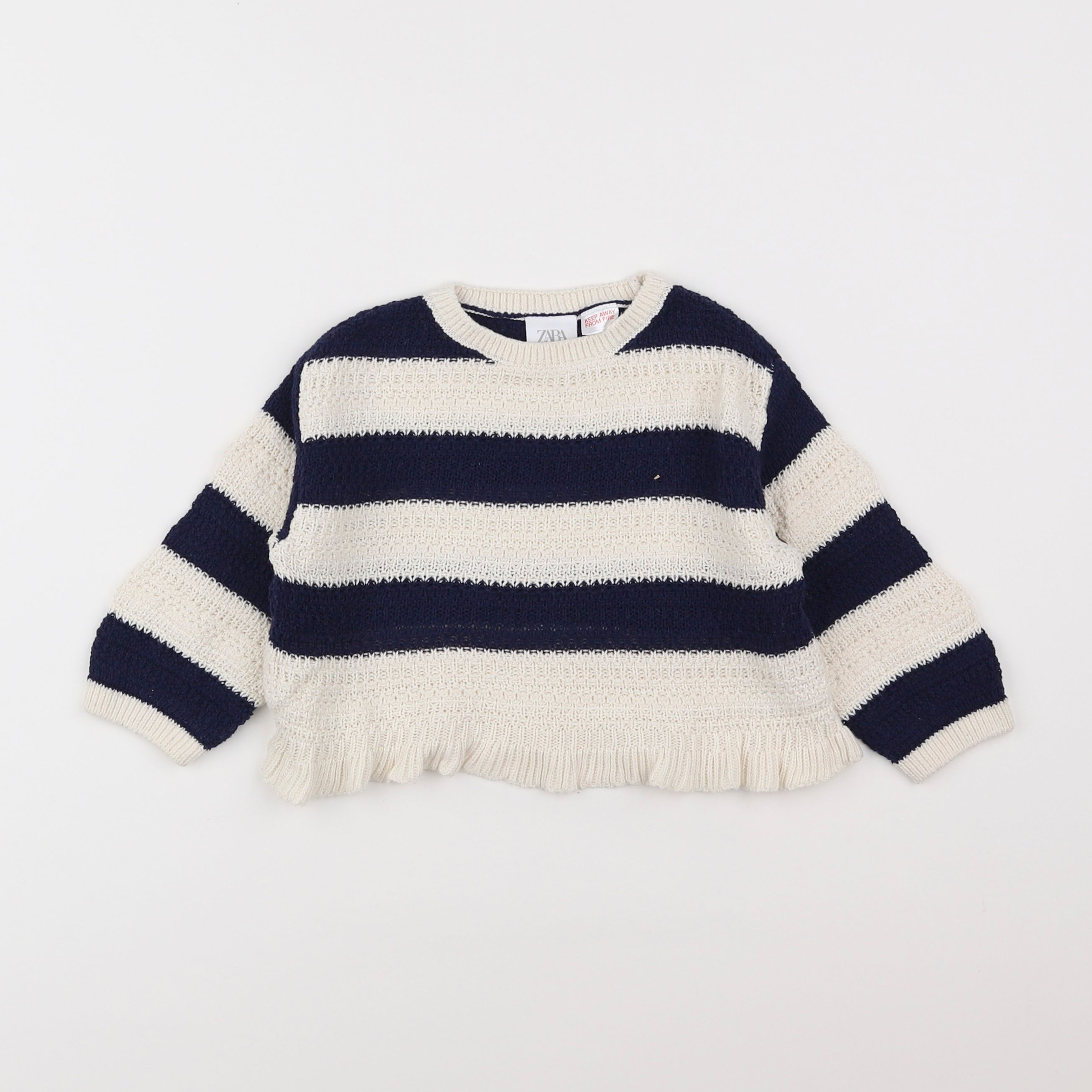 Zara - pull bleu - 9/12 mois