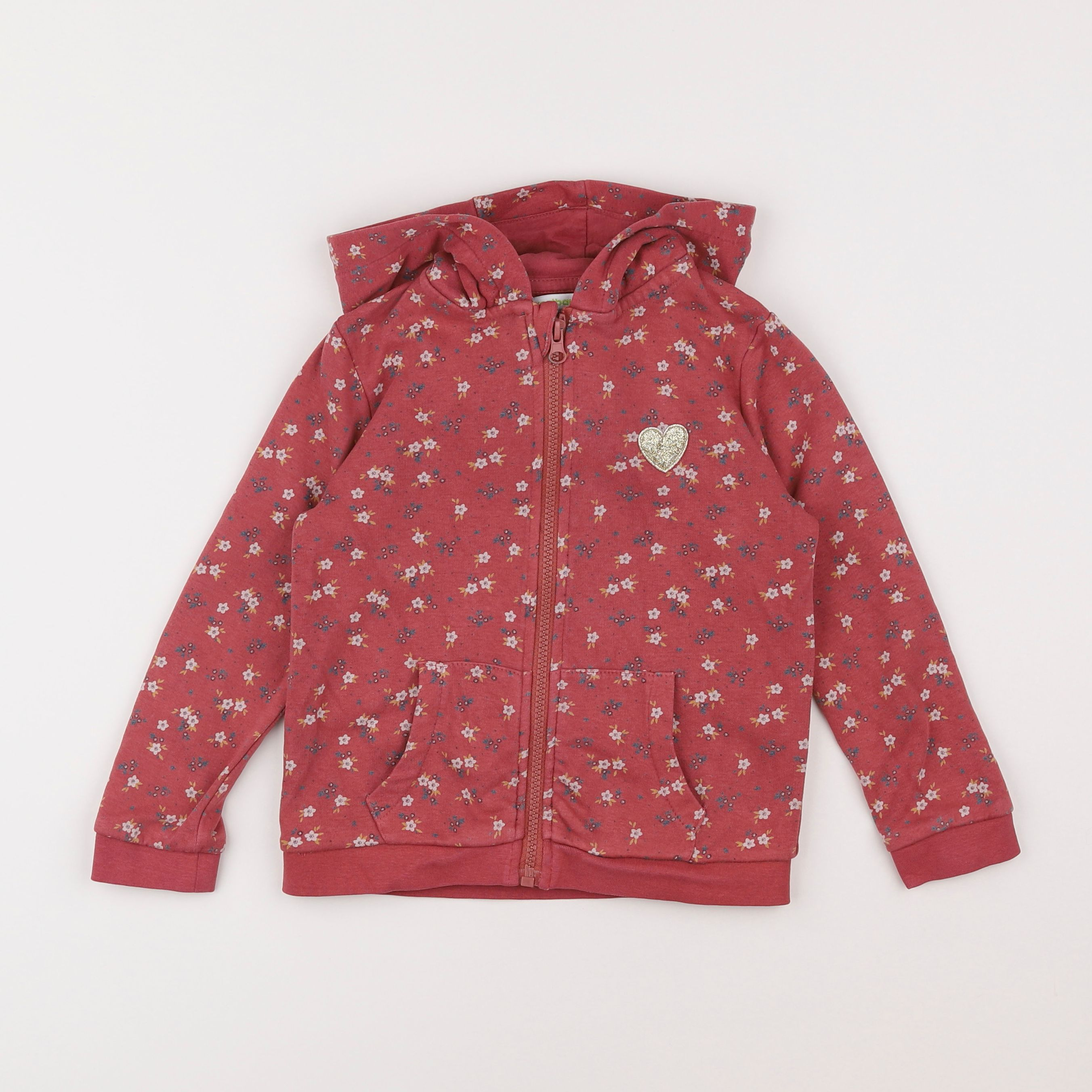 Vertbaudet - sweat rose - 5 ans