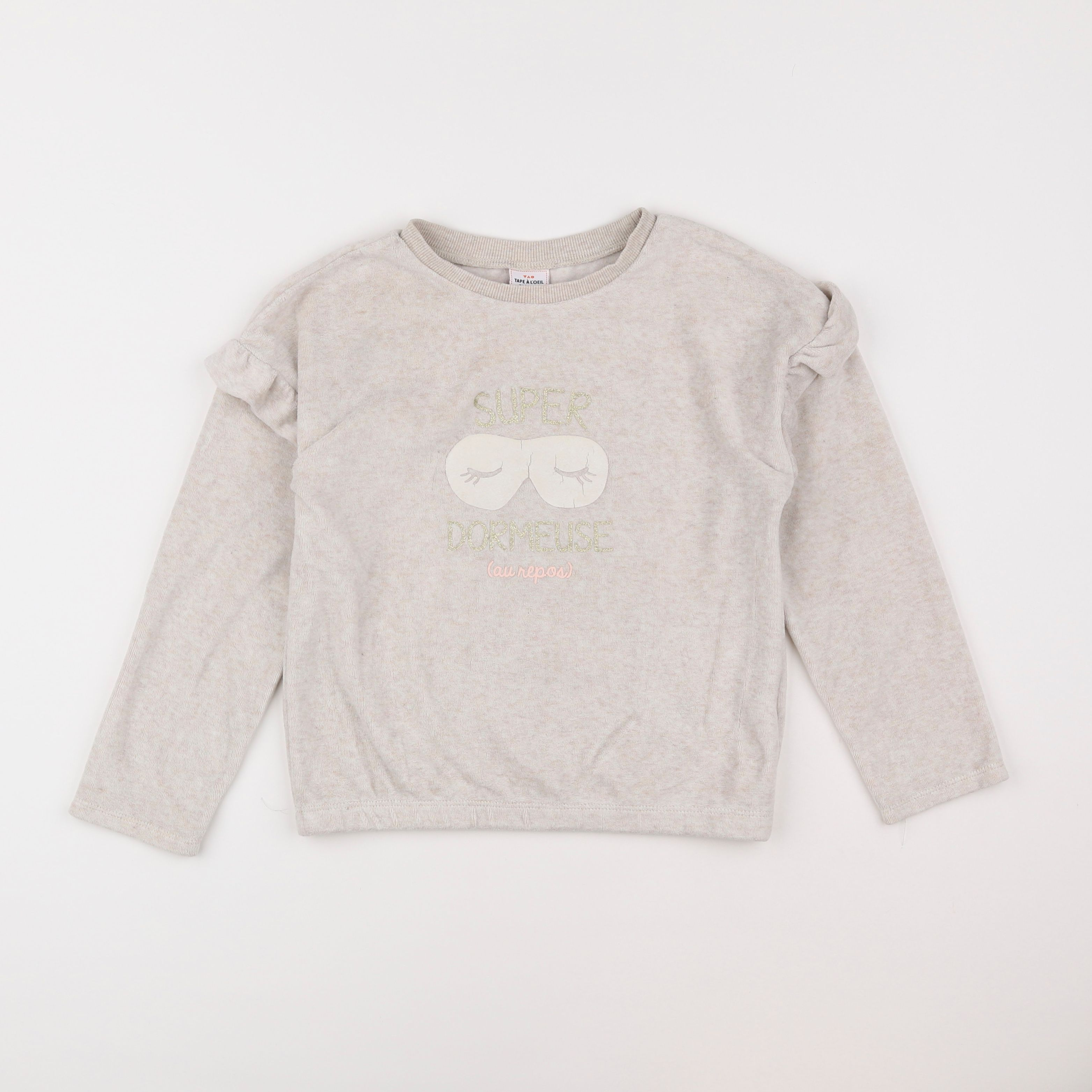 Tape à l'oeil - sweat beige - 8 ans