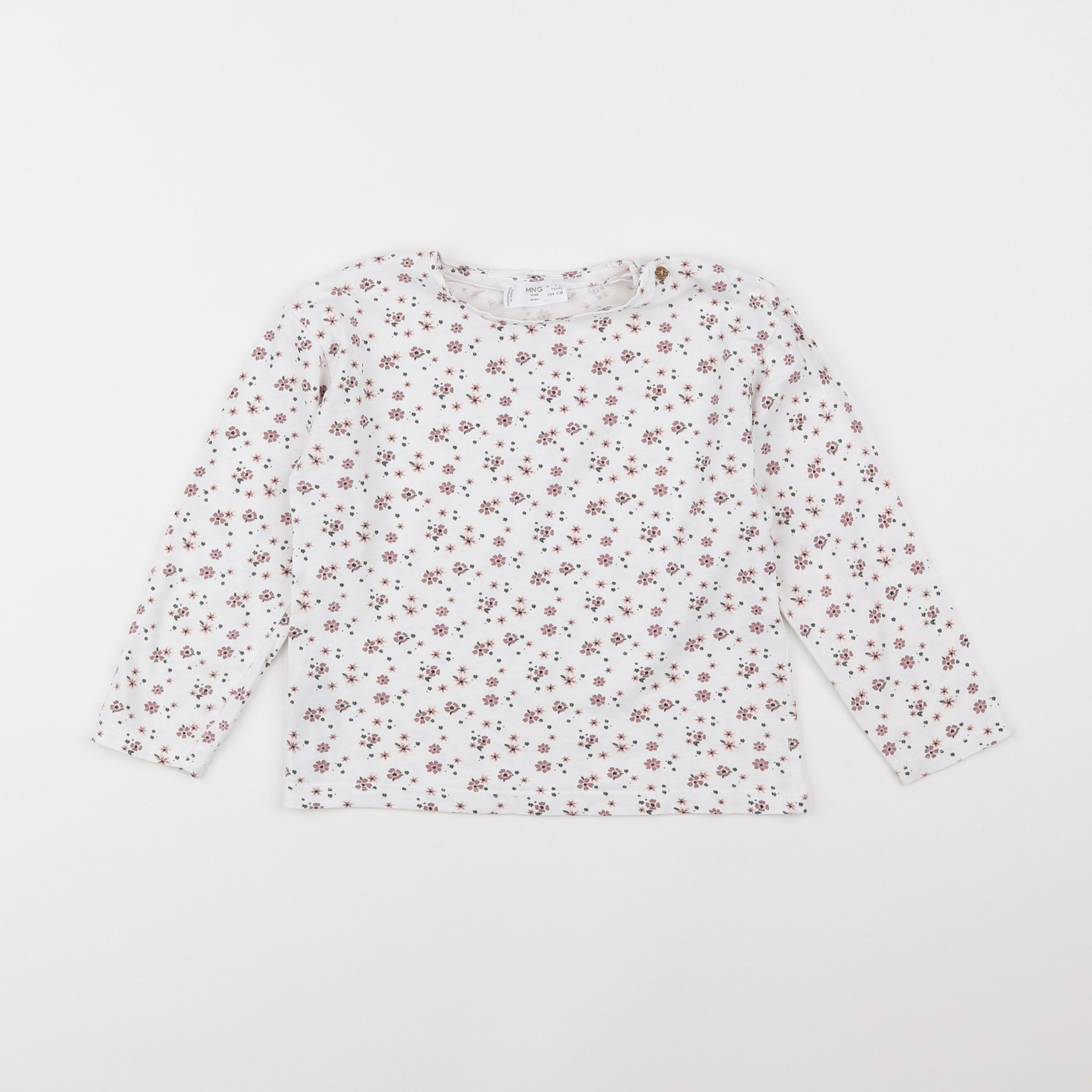 Mango - tee-shirt blanc - 3/4 ans