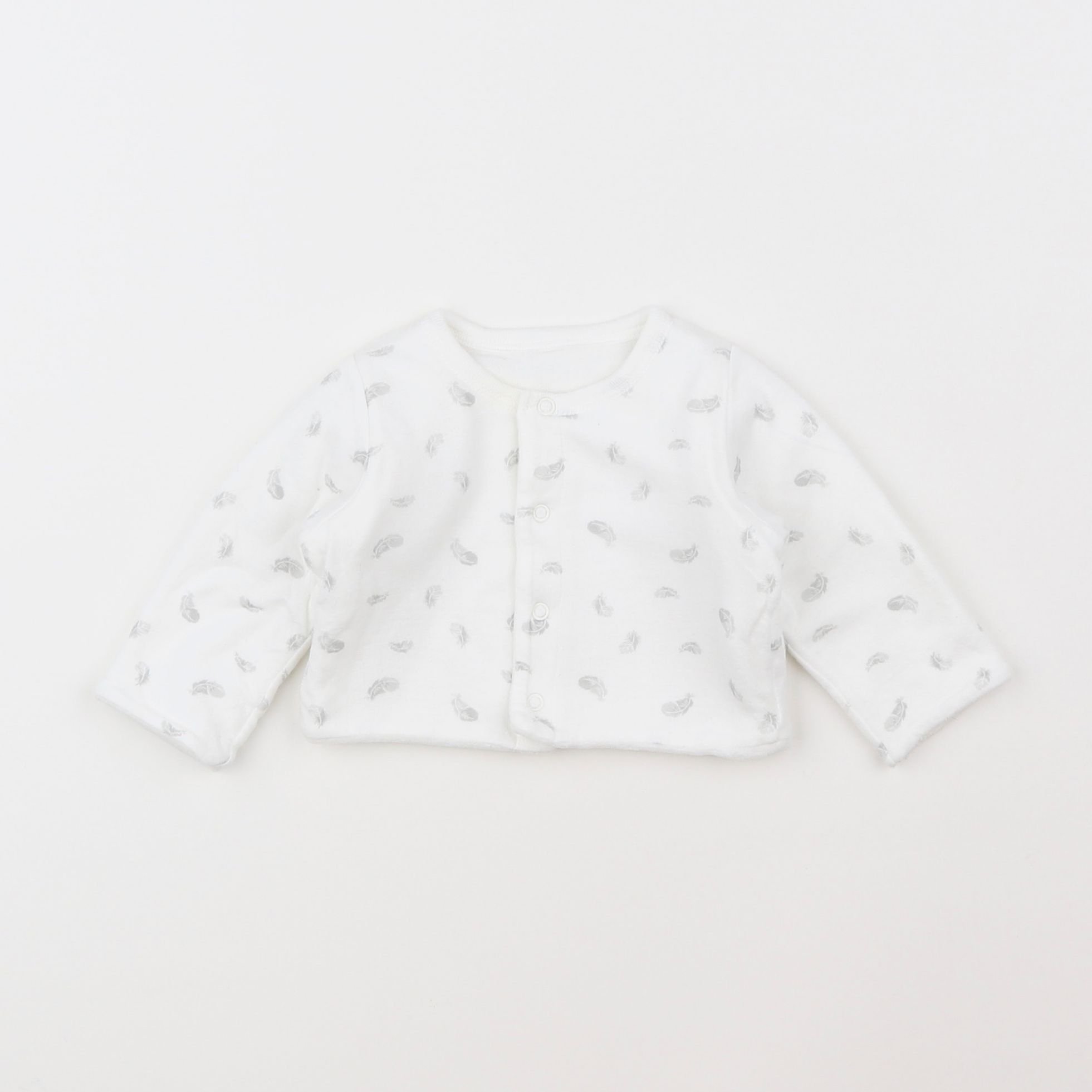 Petit Bateau - gilet blanc - 1 mois