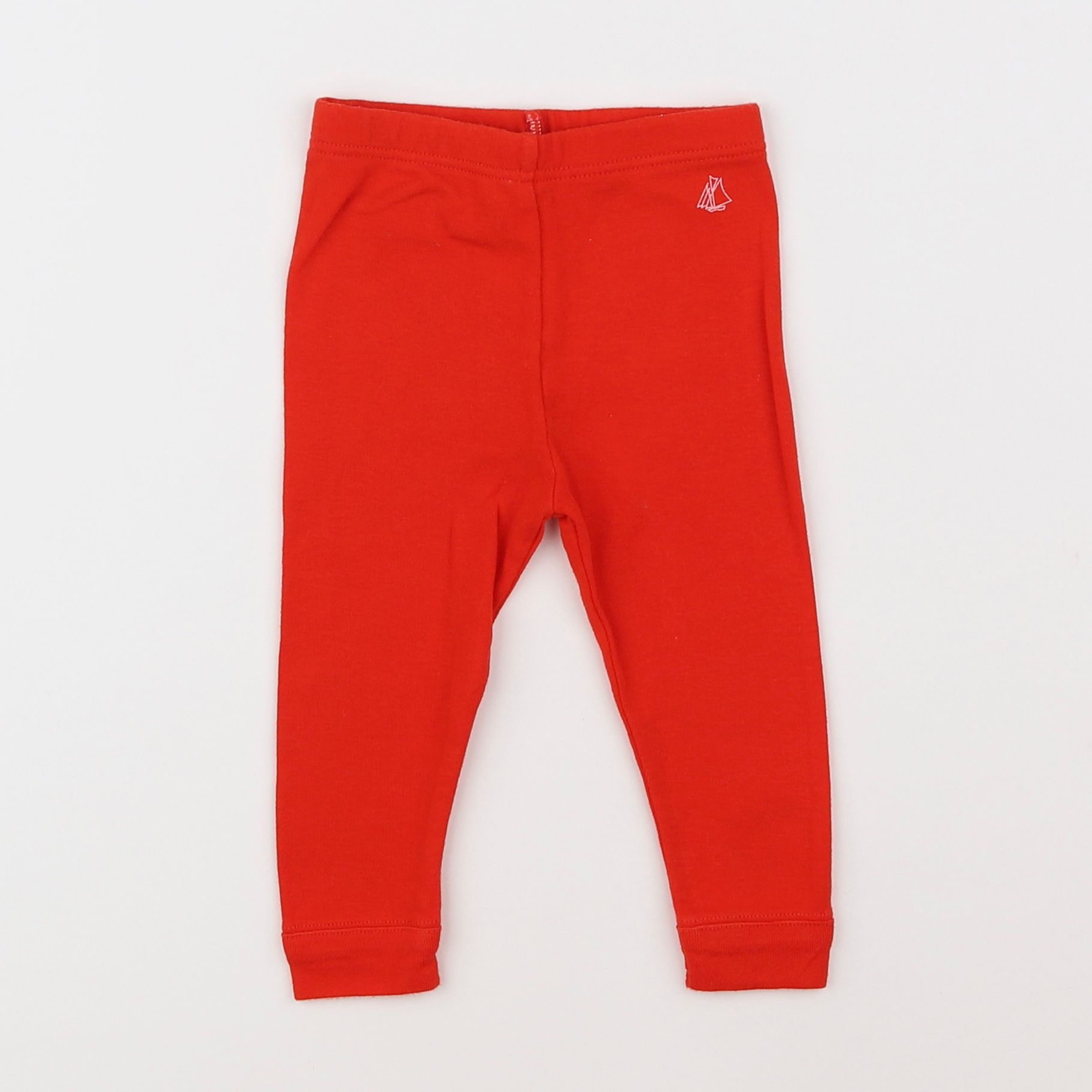 Petit Bateau - legging rouge - 12 mois