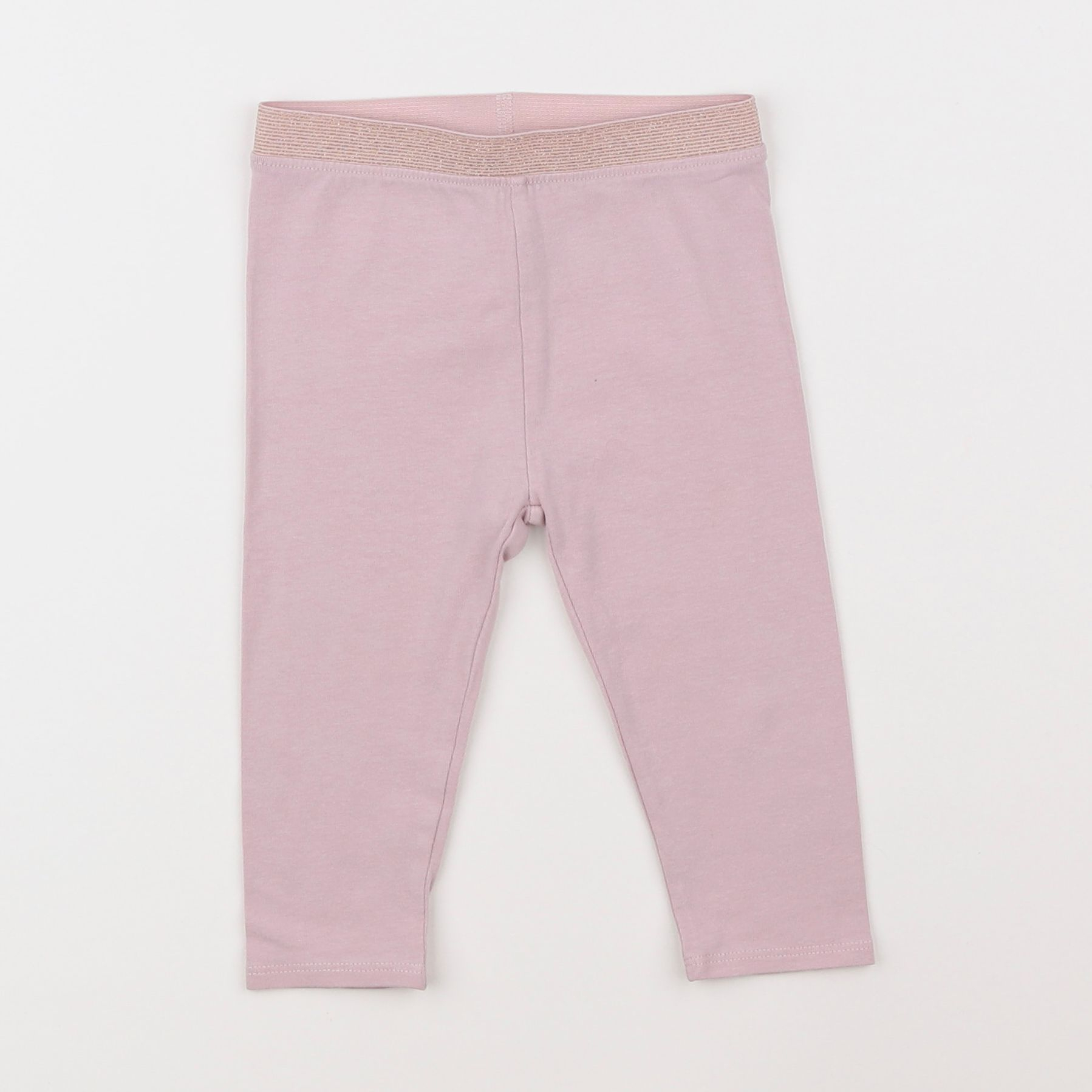 Vertbaudet - legging rose, or - 12 mois