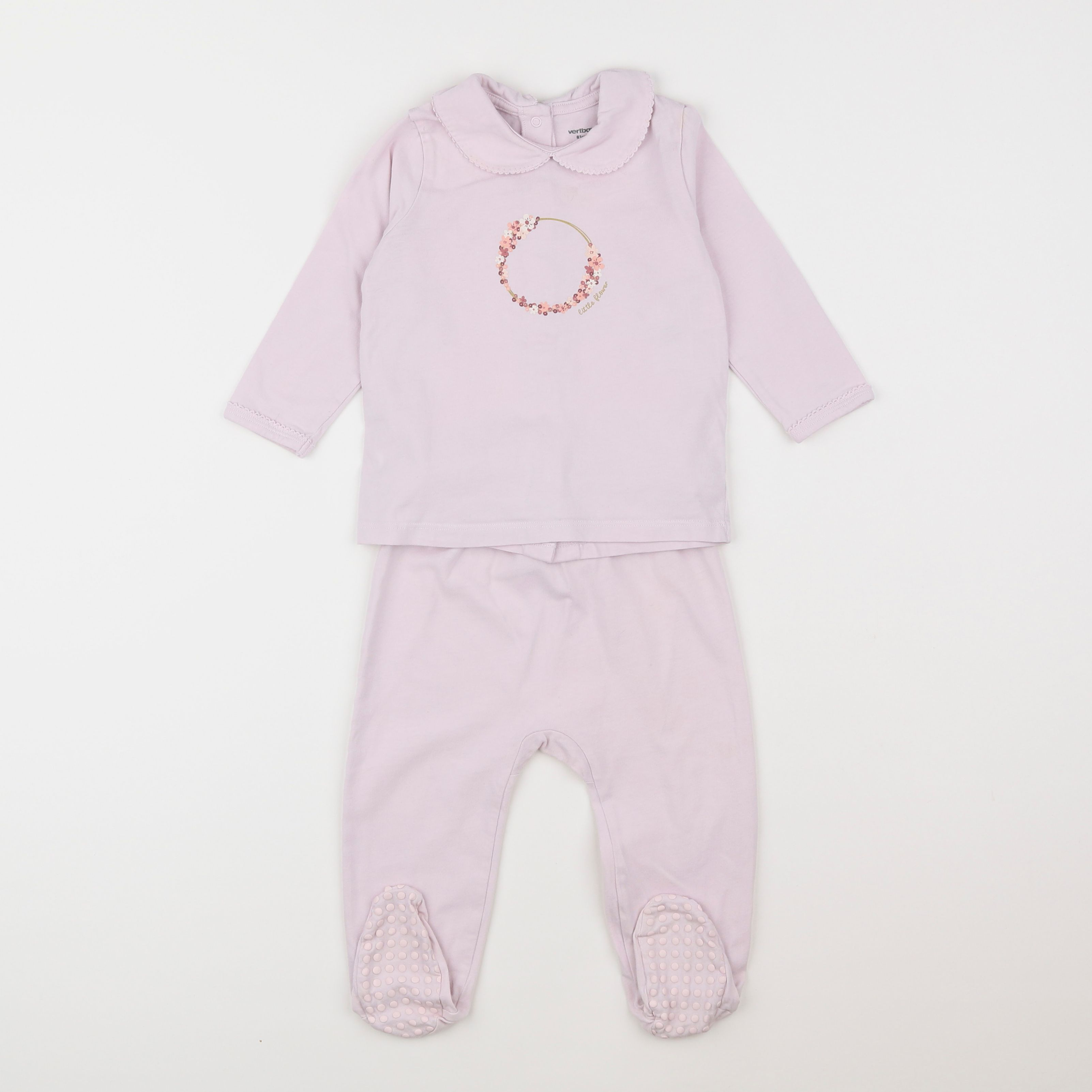 Vertbaudet - pyjama coton rose - 18 mois