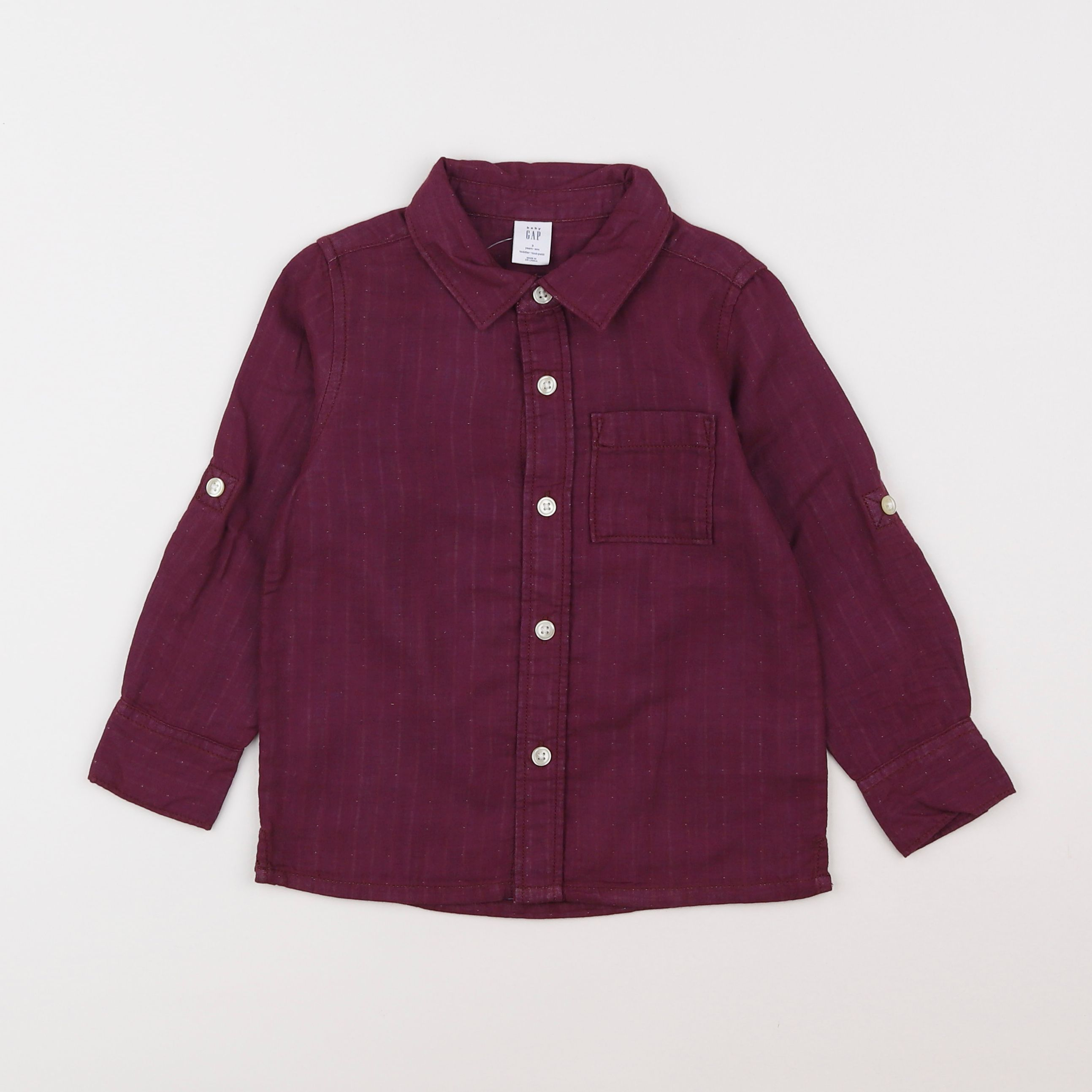 GAP - chemise violet - 3 ans