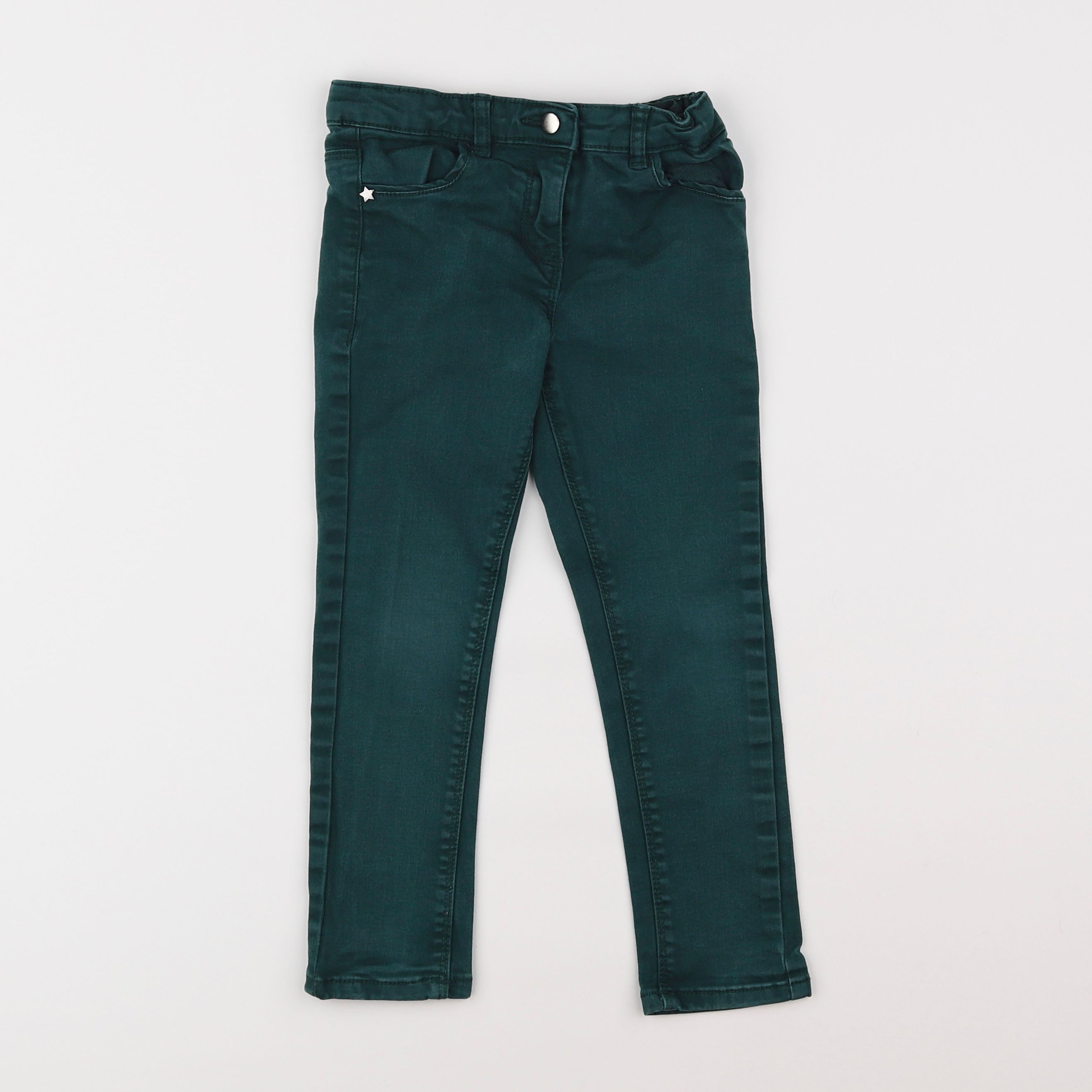 Vertbaudet - pantalon vert - 4 ans