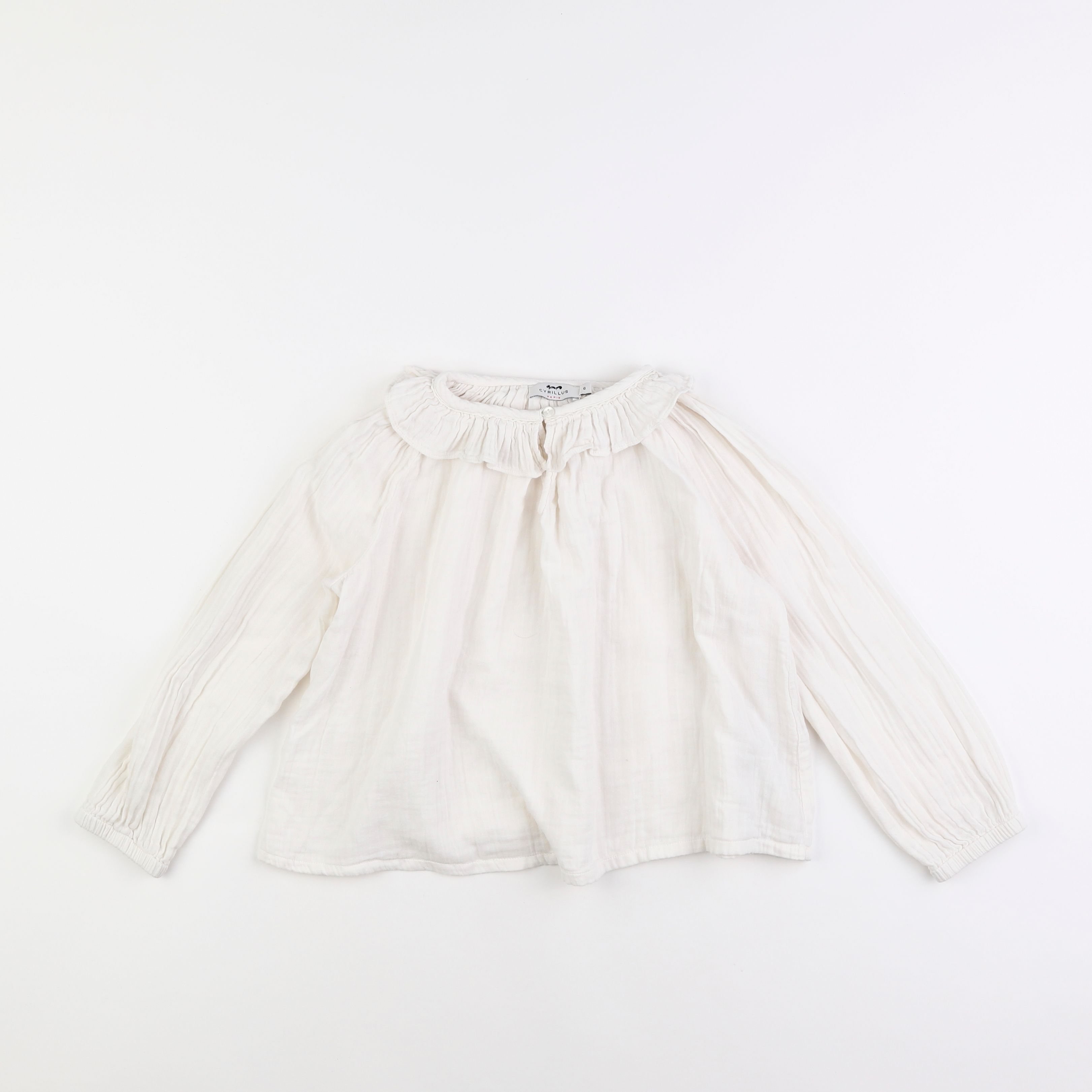 Cyrillus - blouse blanc - 6 ans