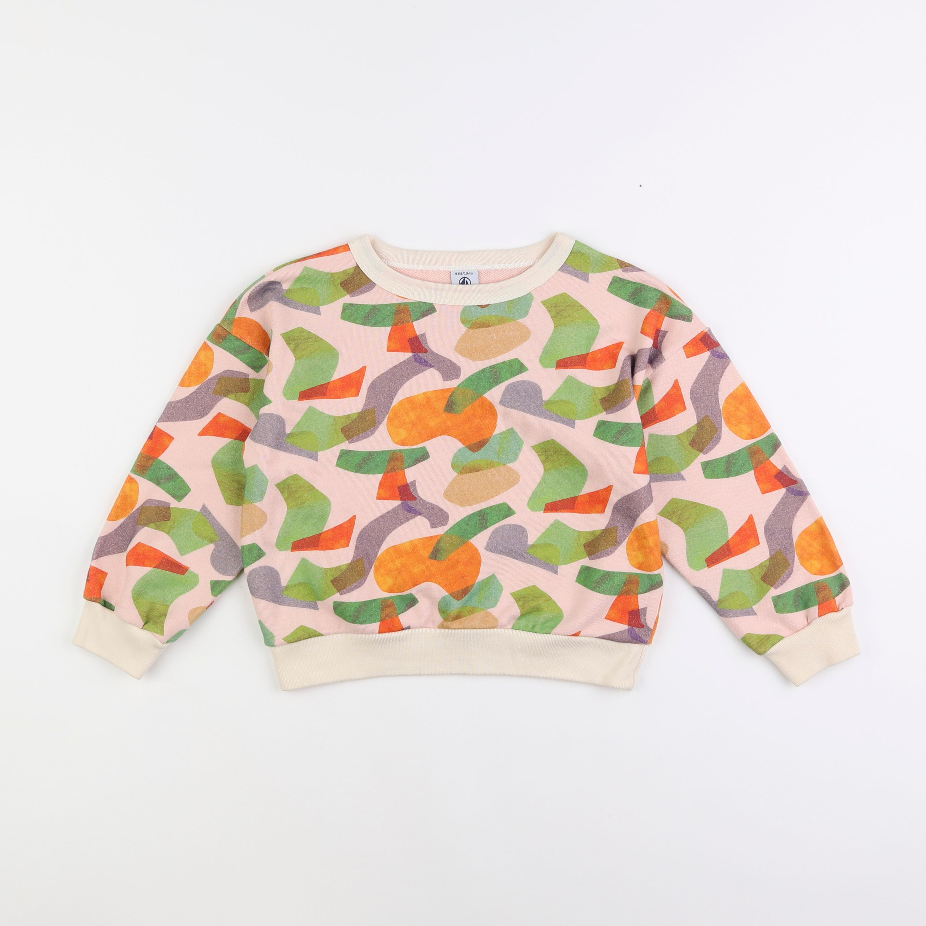 Petit Bateau - sweat multicolore - 6 ans