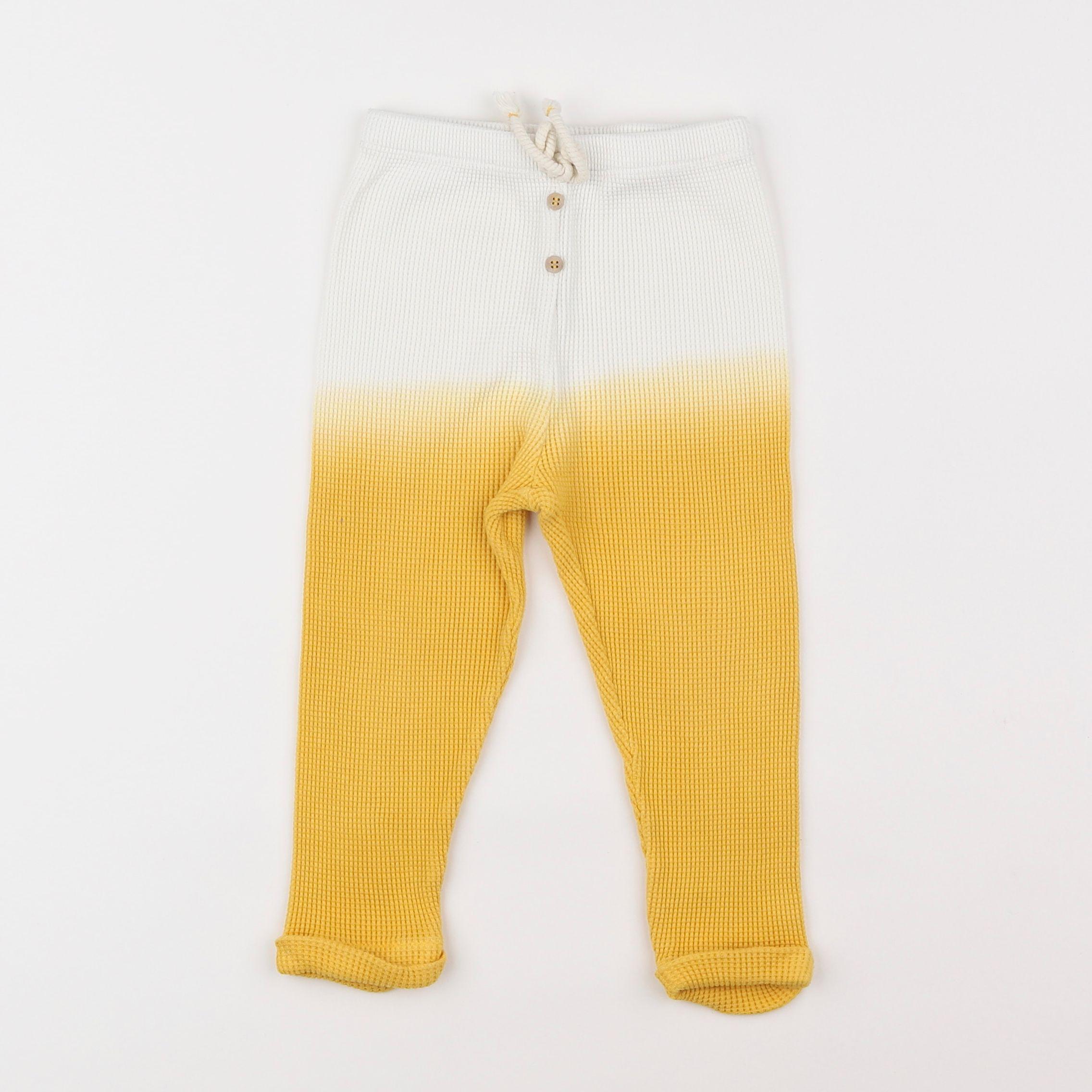 Zara - legging blanc, jaune - 18 mois à 2 ans