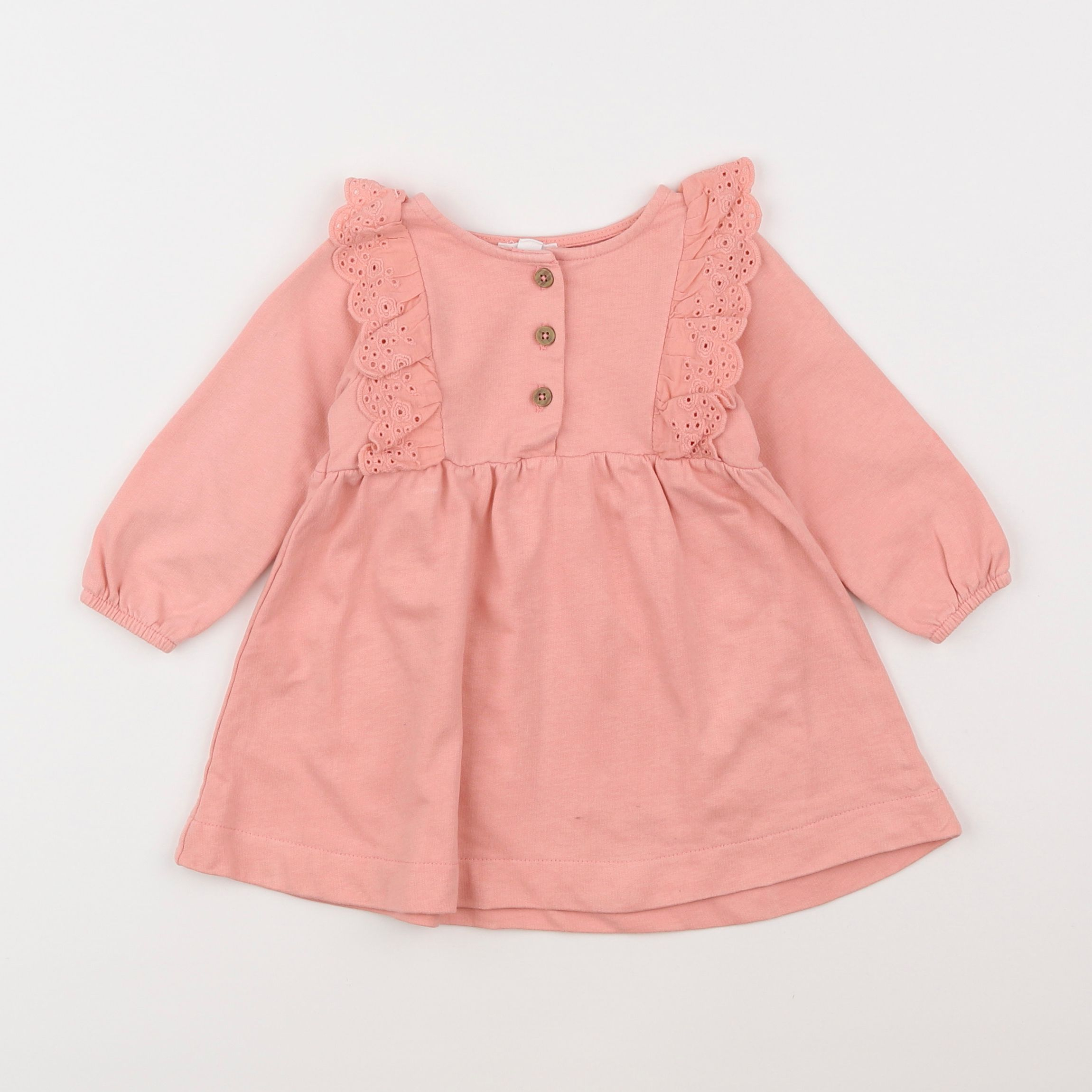 Vertbaudet - robe rose - 9 mois