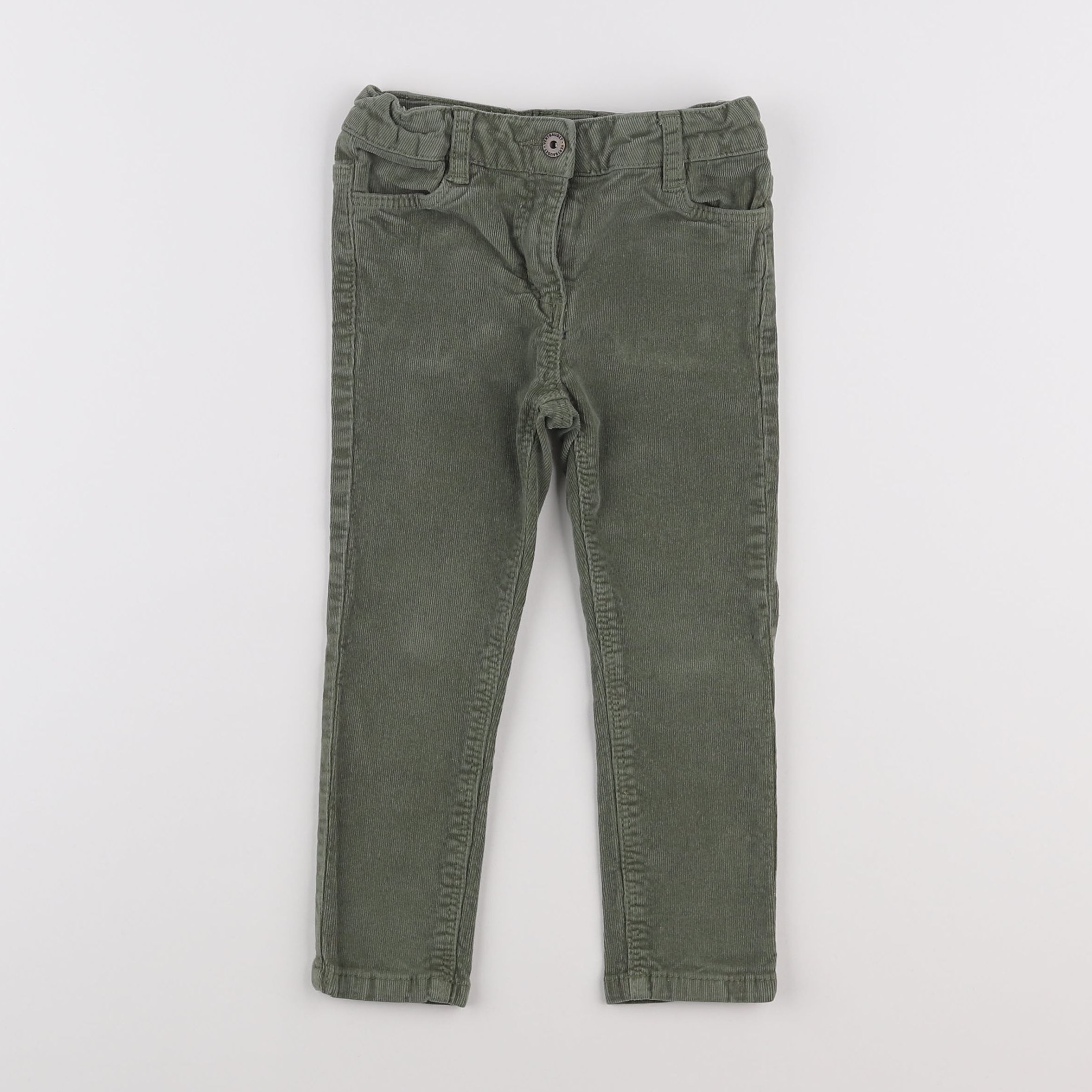 Vertbaudet - pantalon vert - 3 ans