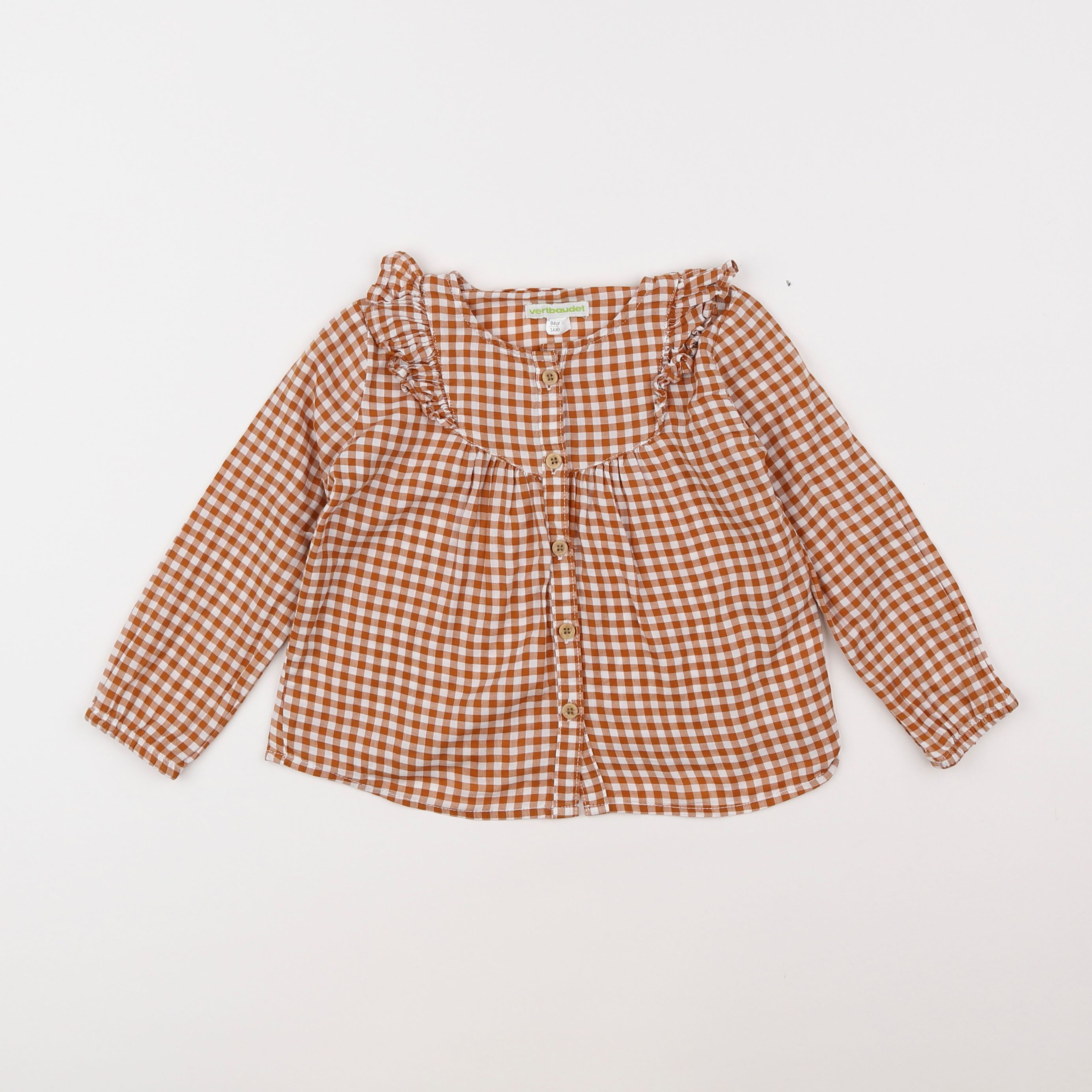 Vertbaudet - blouse marron - 3 ans