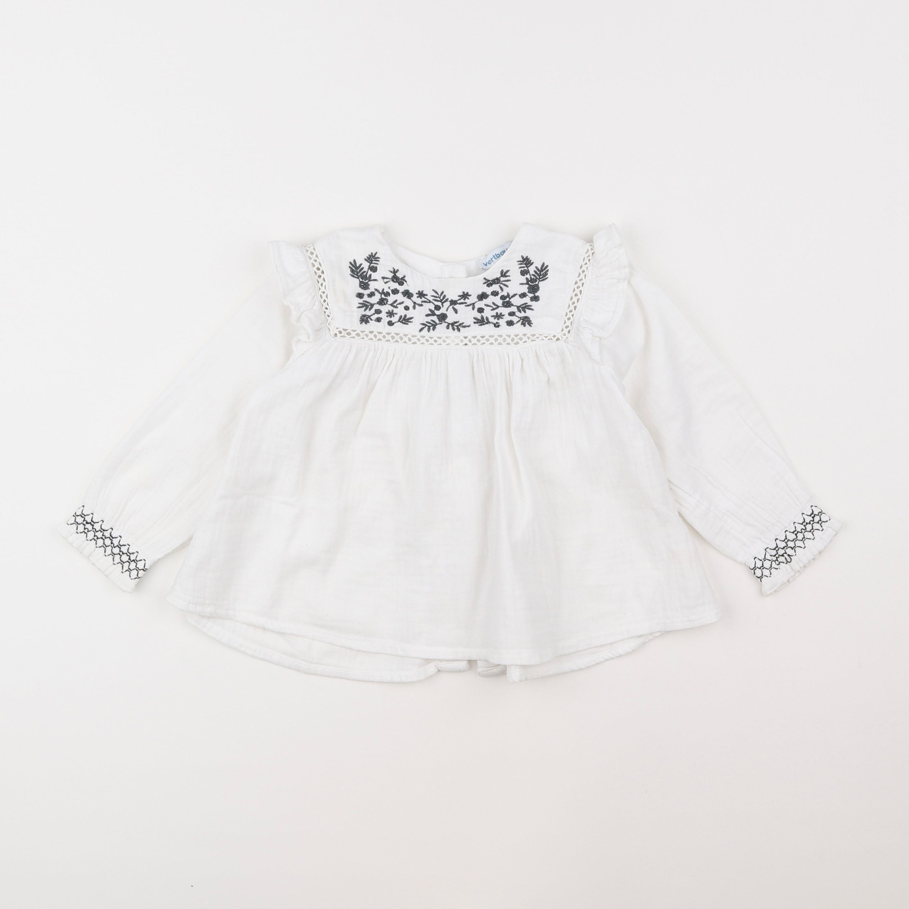 Vertbaudet - blouse blanc - 2 ans