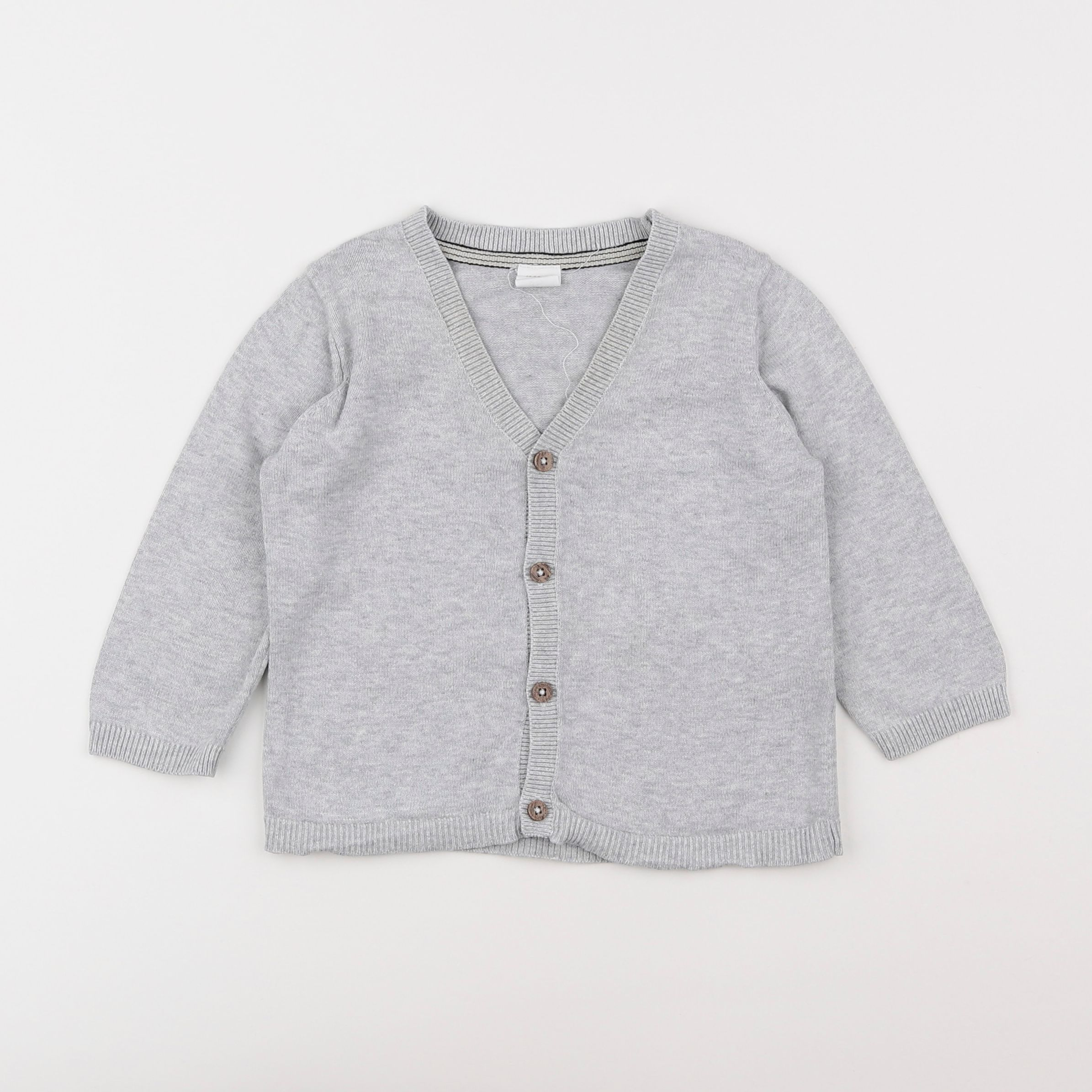 H&M - gilet gris - 9/12 mois