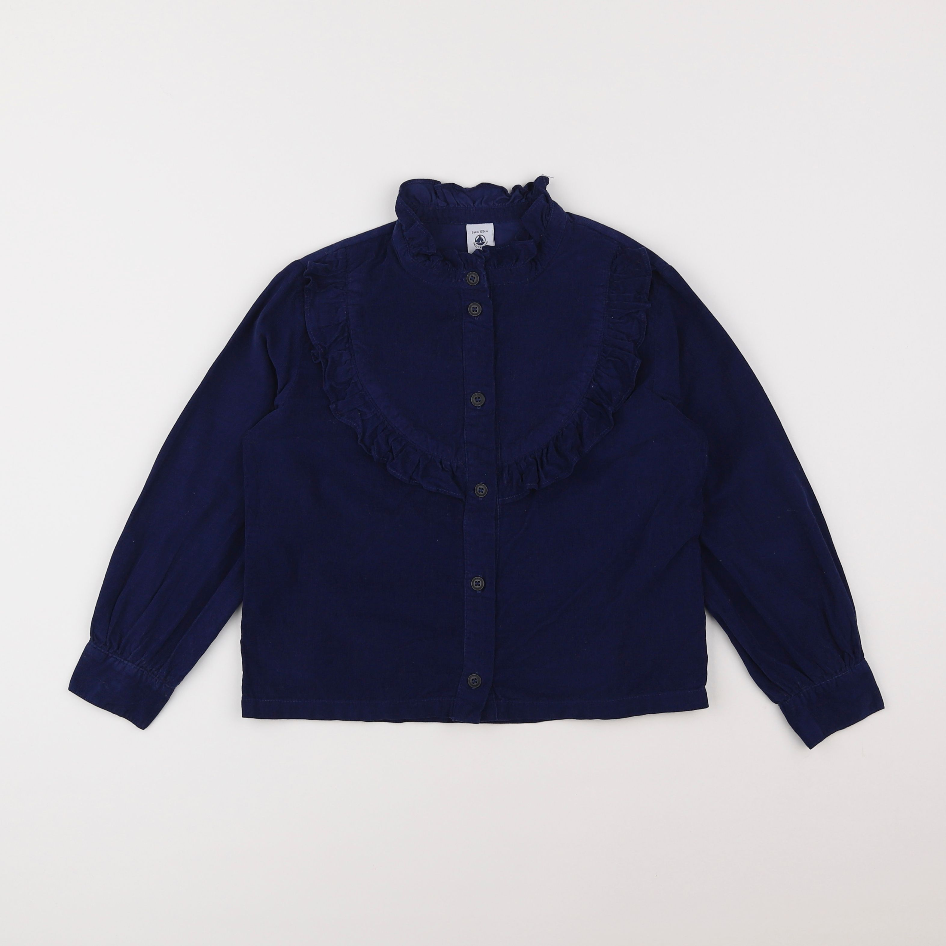 Petit Bateau - blouse bleu - 8 ans