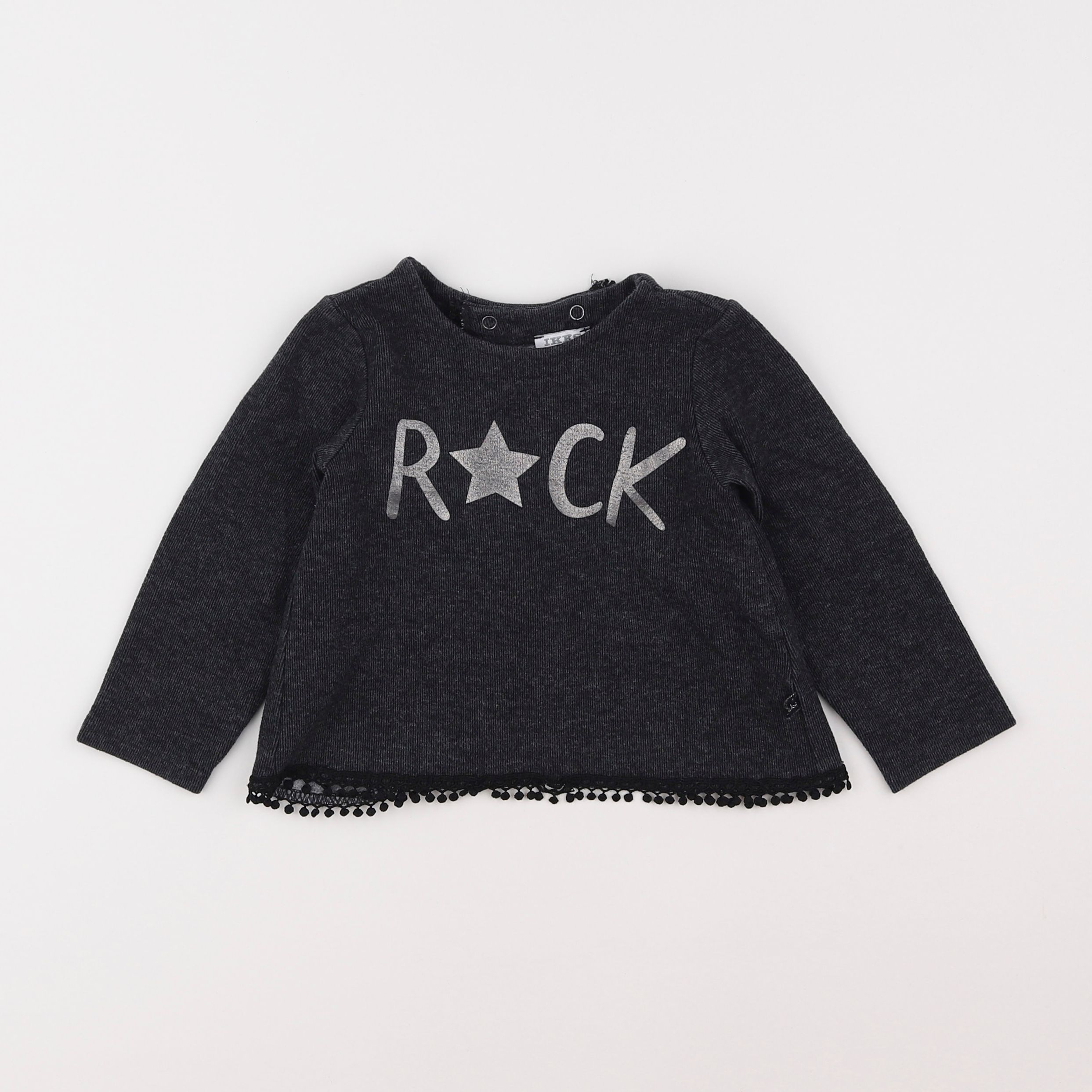 IKKS - sweat gris - 2 ans