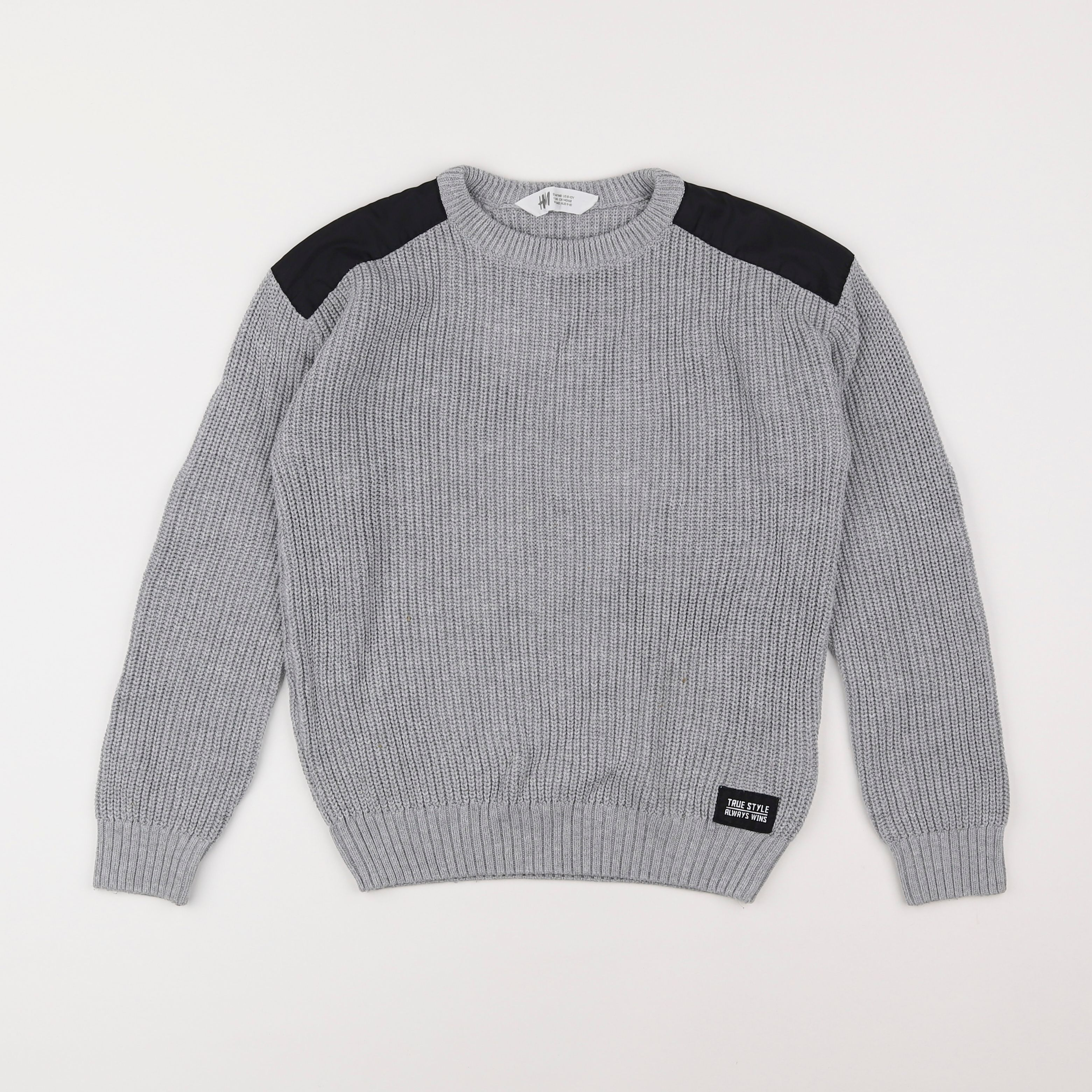 H&M - pull gris - 8/10 ans