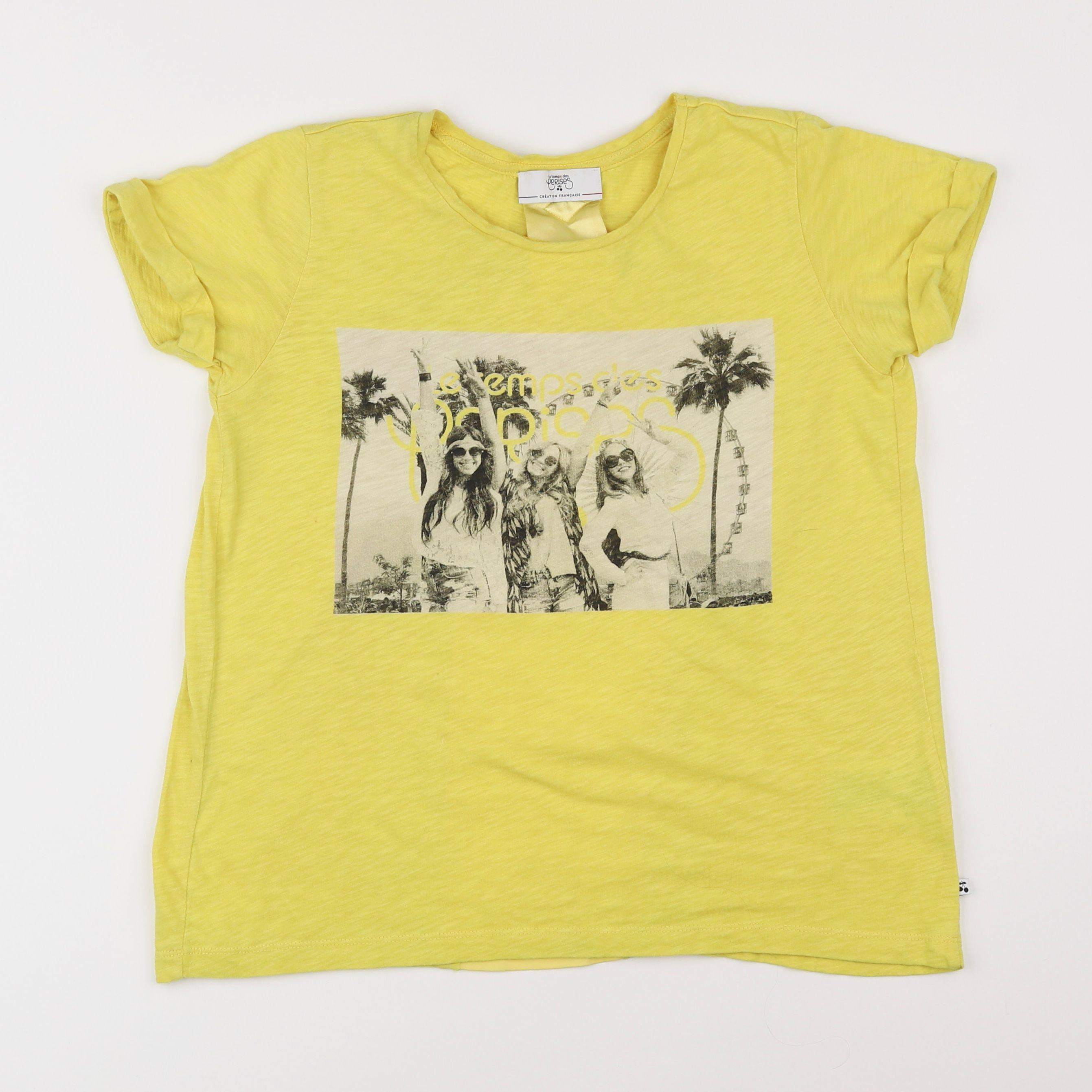 Le temps des cerises  - tee-shirt jaune - 10 ans