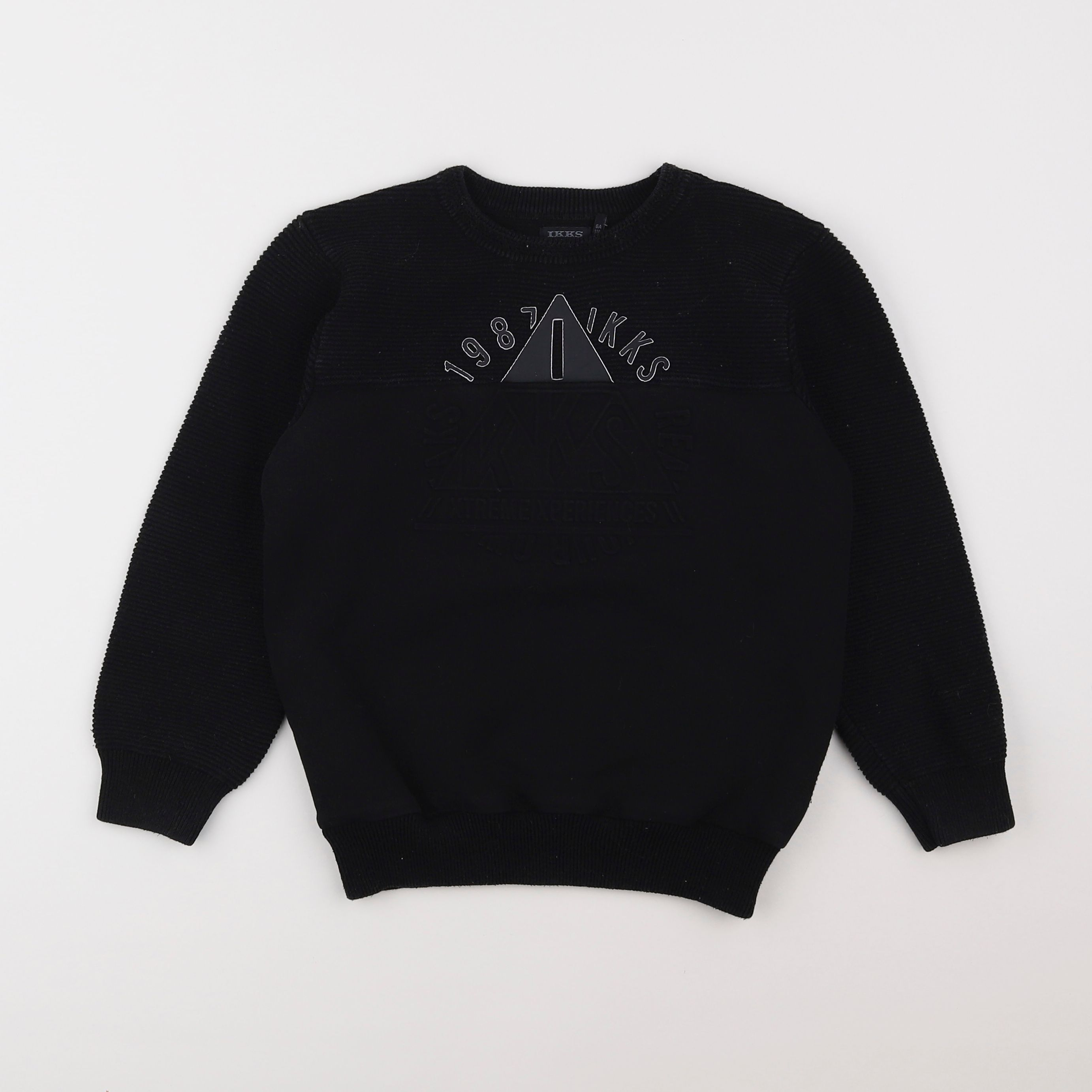 IKKS - sweat noir - 6 ans