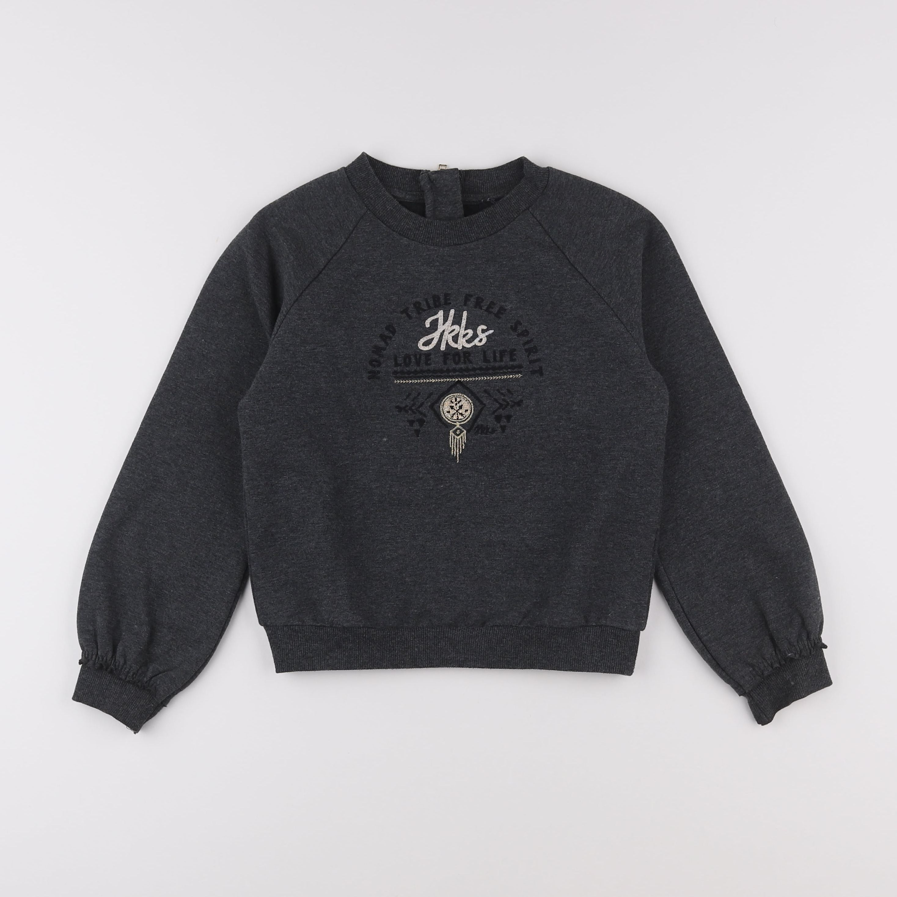 IKKS - sweat gris - 8 ans