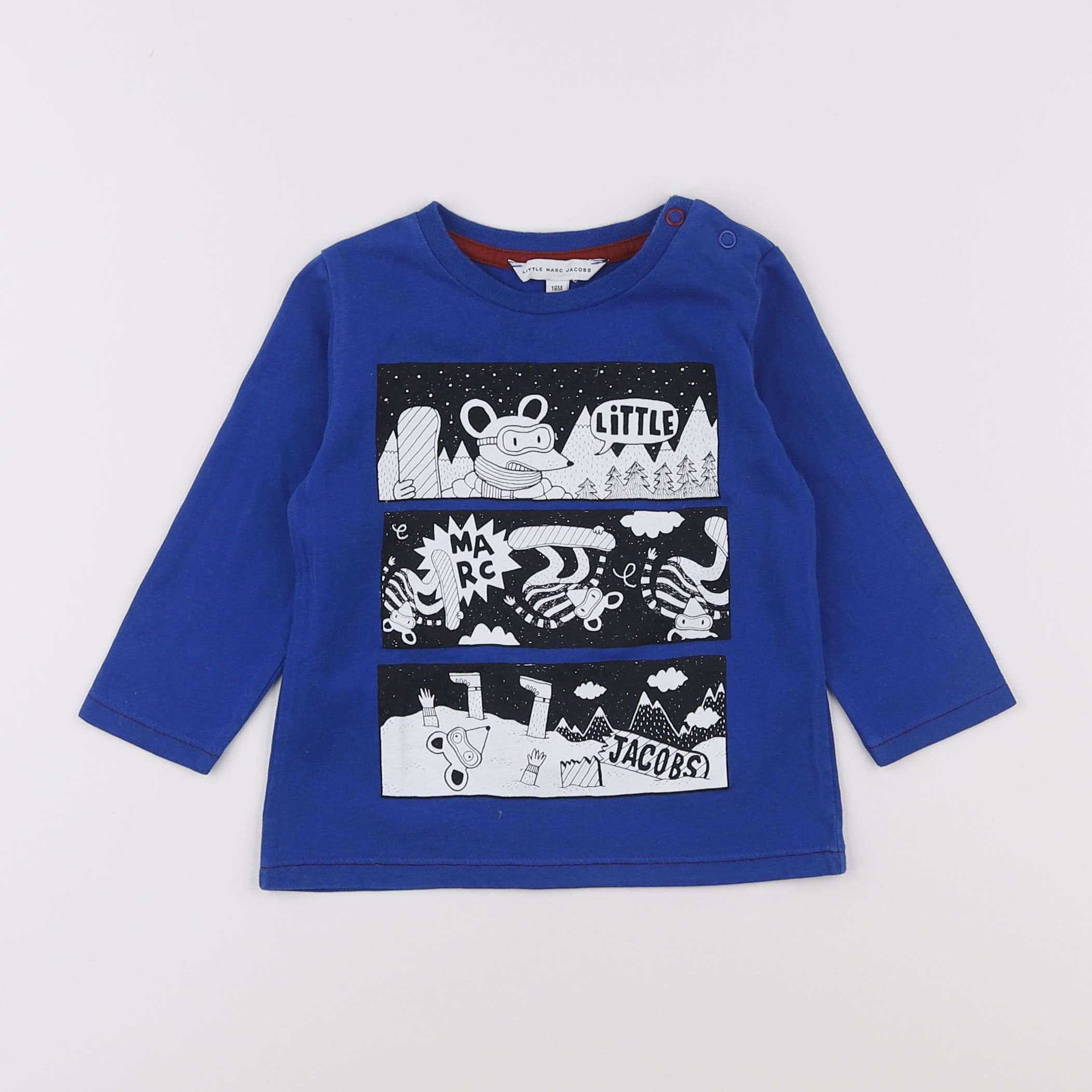 Little marc jacobs - tee-shirt bleu - 18 mois