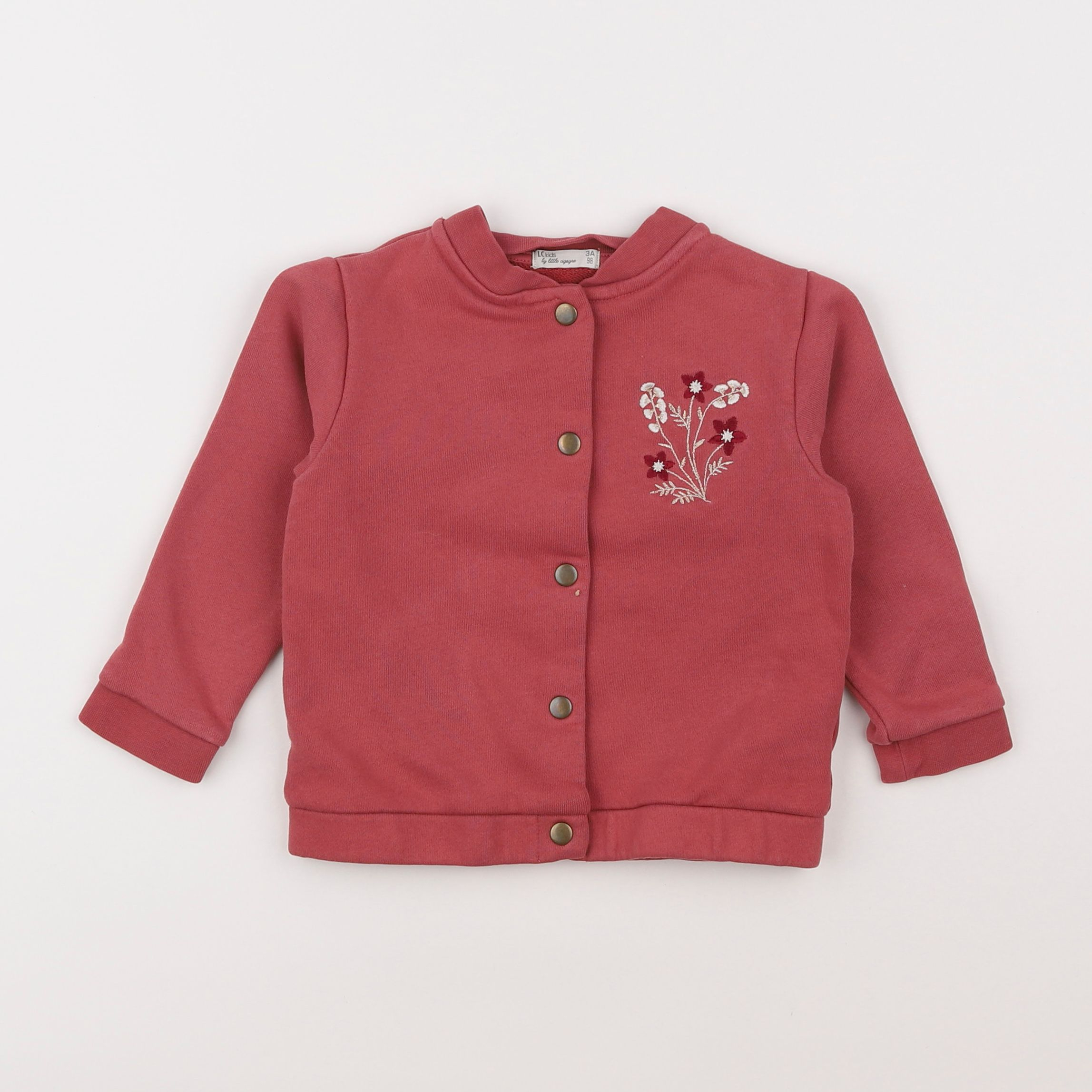 Little Cigogne - sweat rose - 3 ans