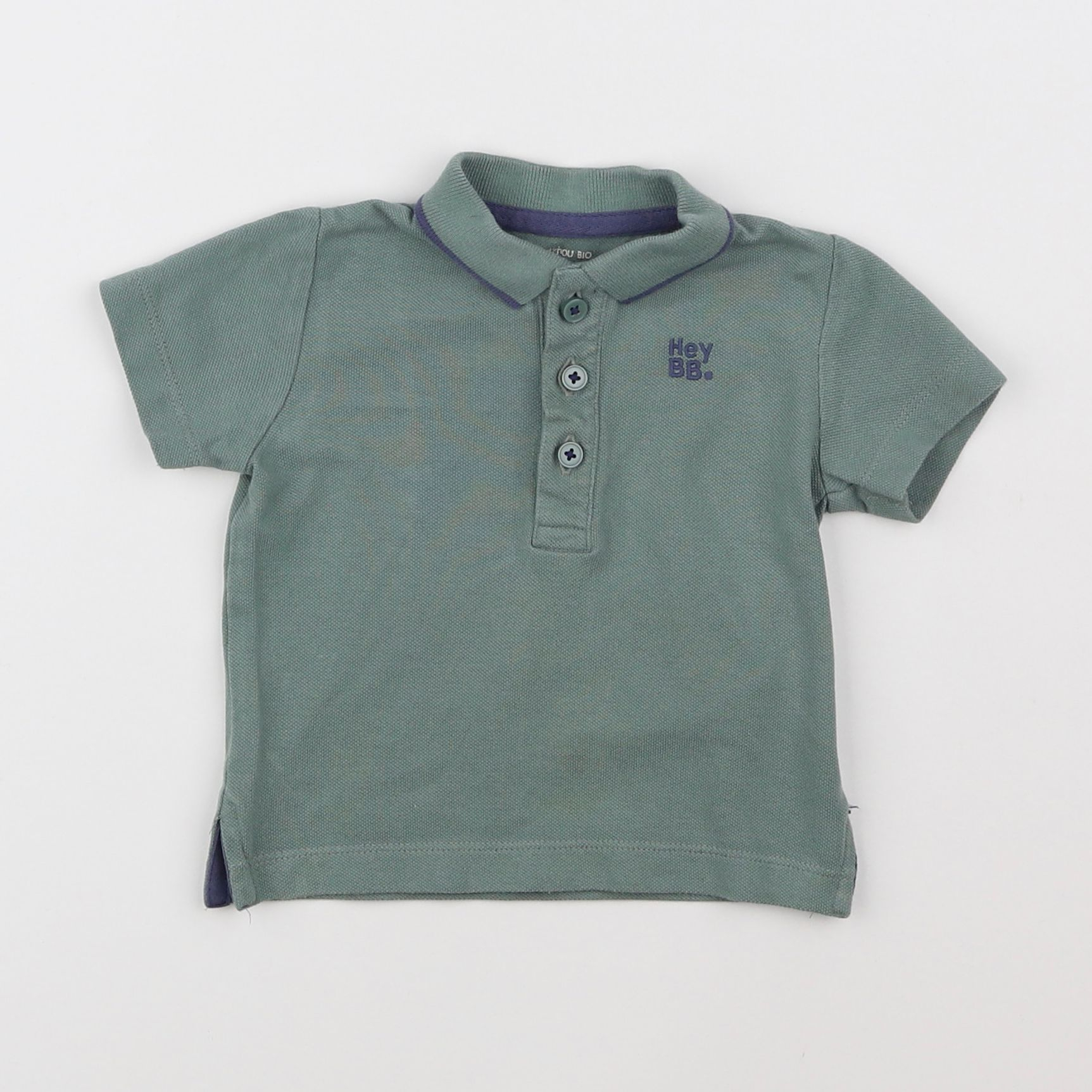 Boutchou - polo bleu - 9 mois