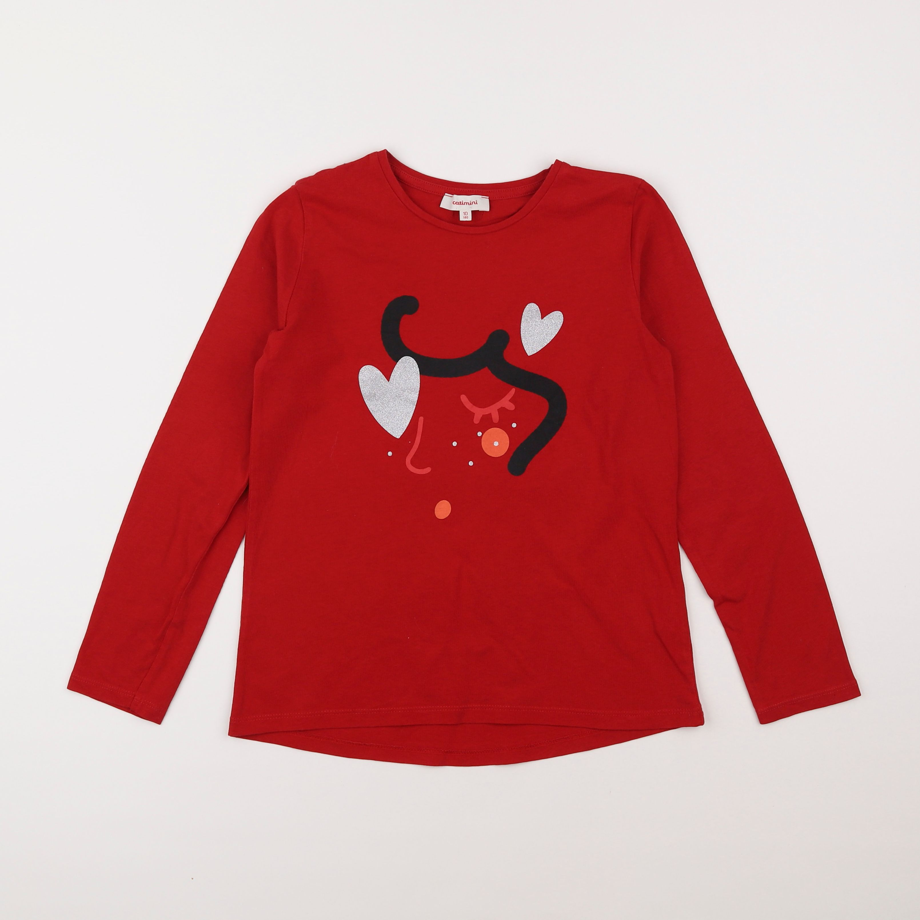 Catimini - tee-shirt rouge - 10 ans