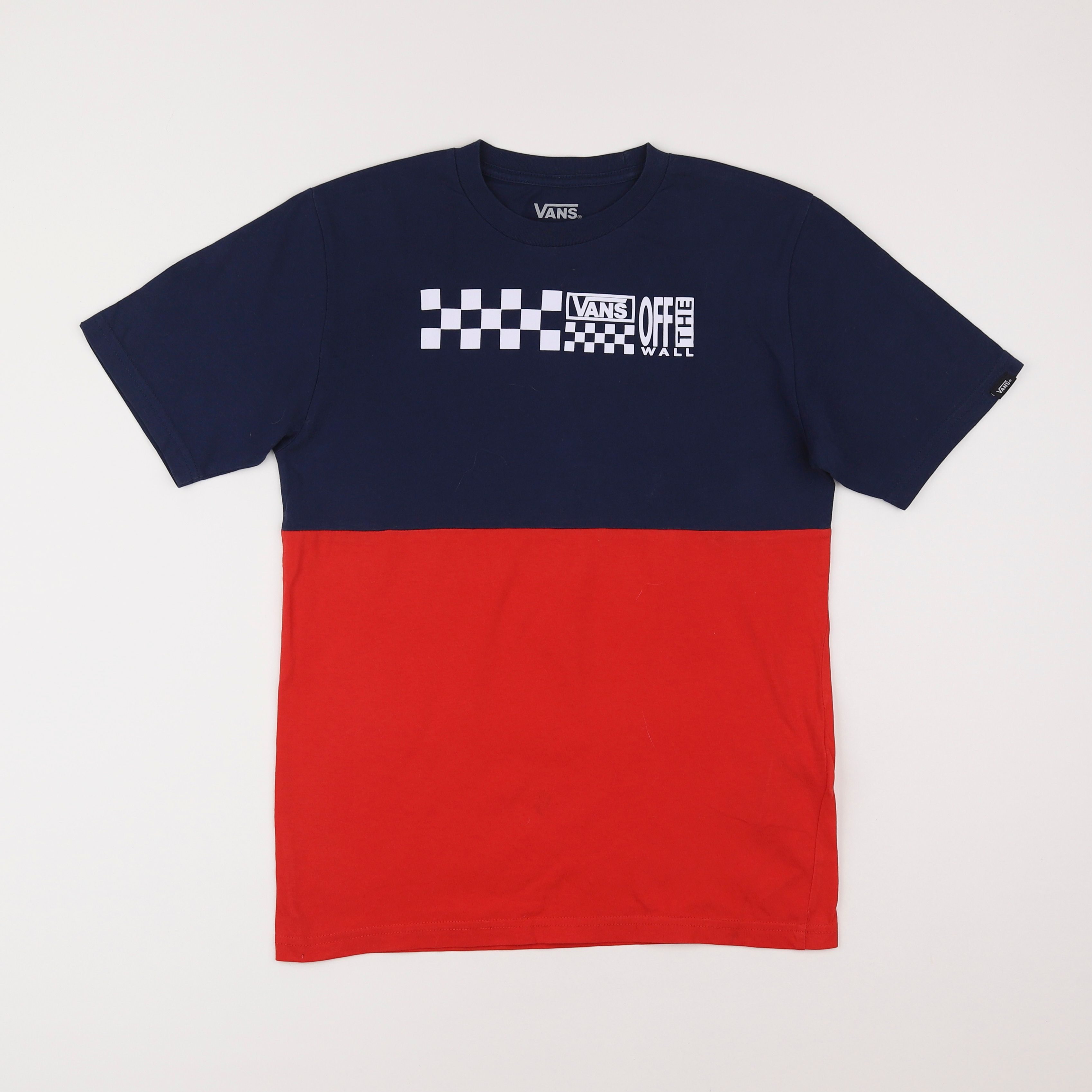 Vans - tee-shirt bleu, rouge - 12/14 ans