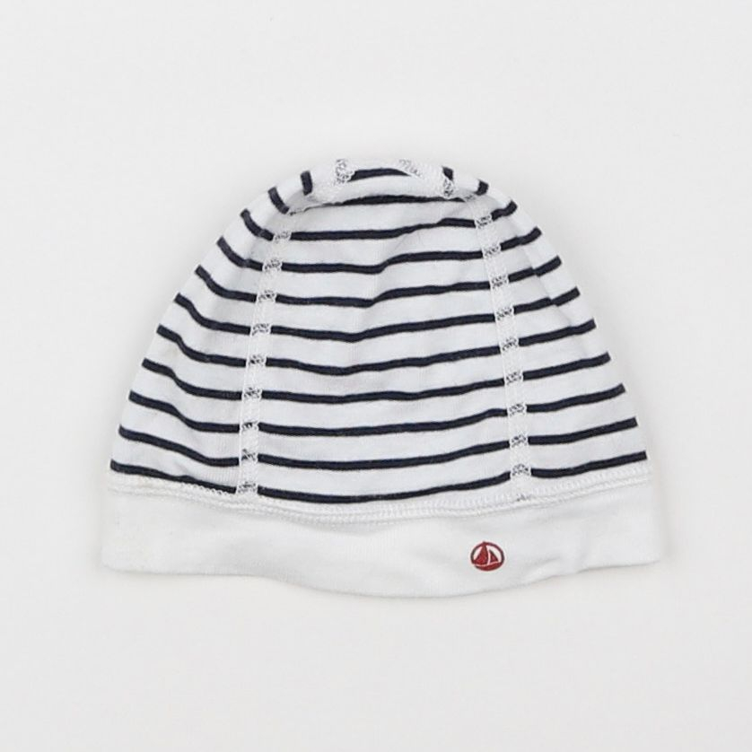 Petit Bateau - bonnet de naissance blanc - 3 mois