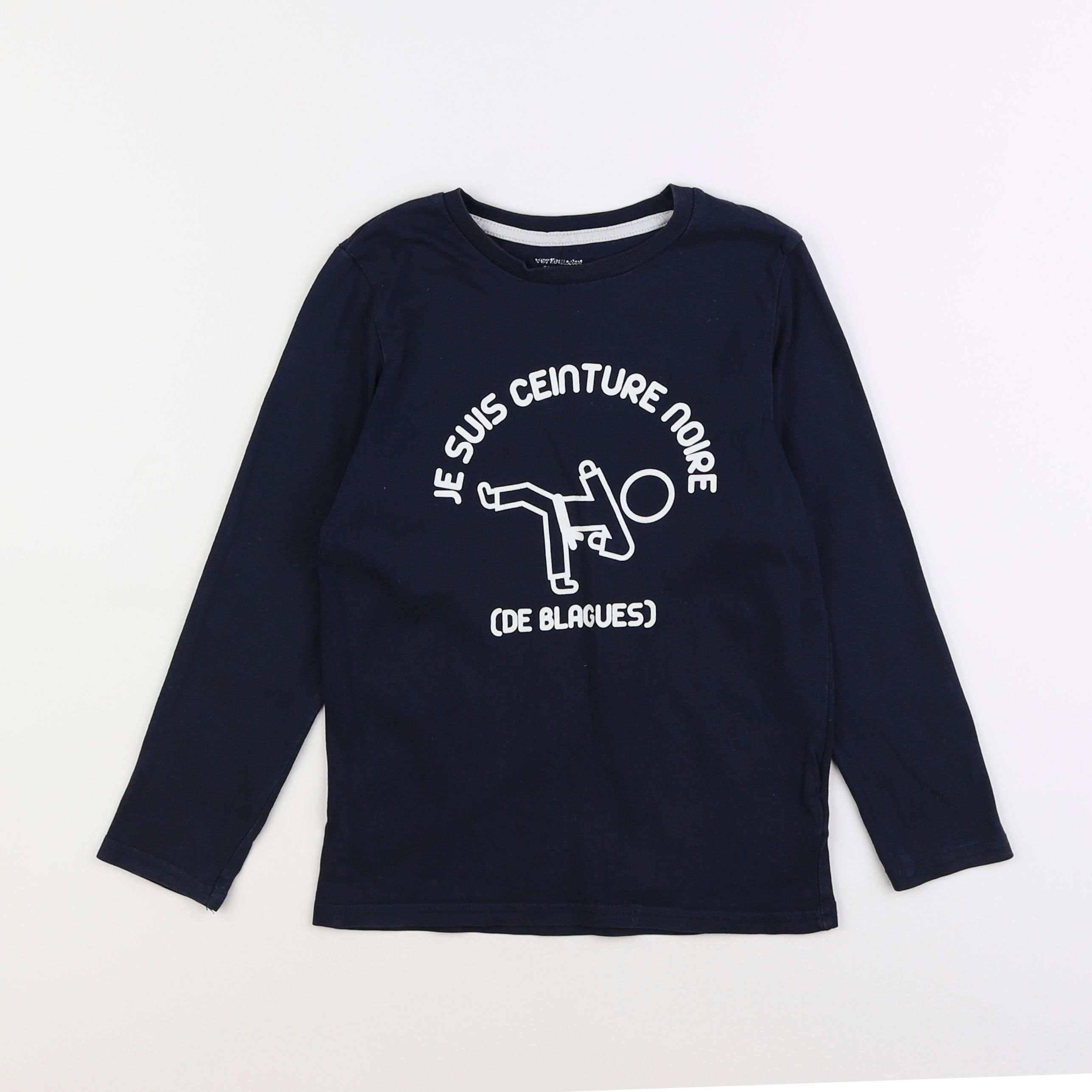 Vertbaudet - tee-shirt bleu - 8 ans