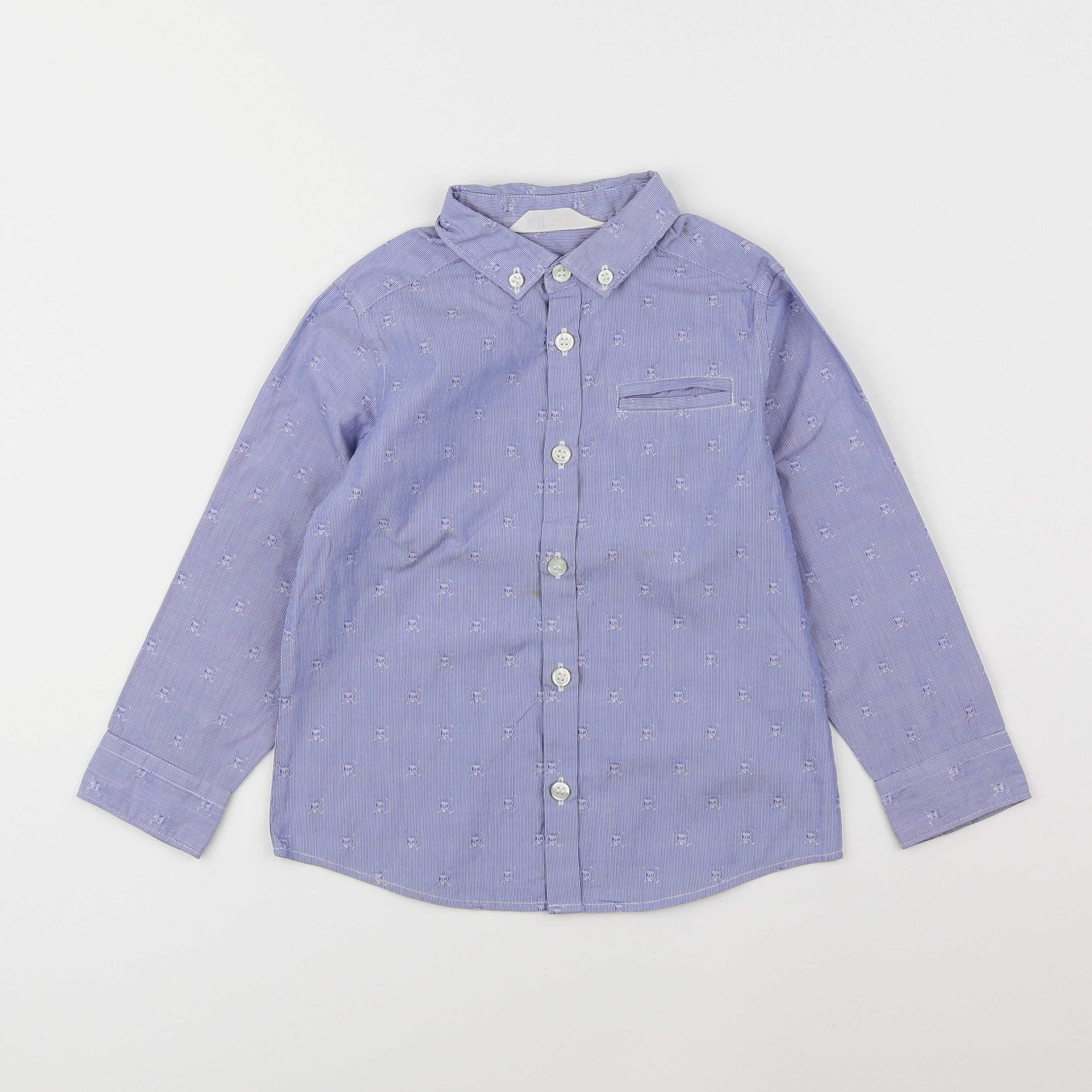 H&M - chemise bleu - 4 ans