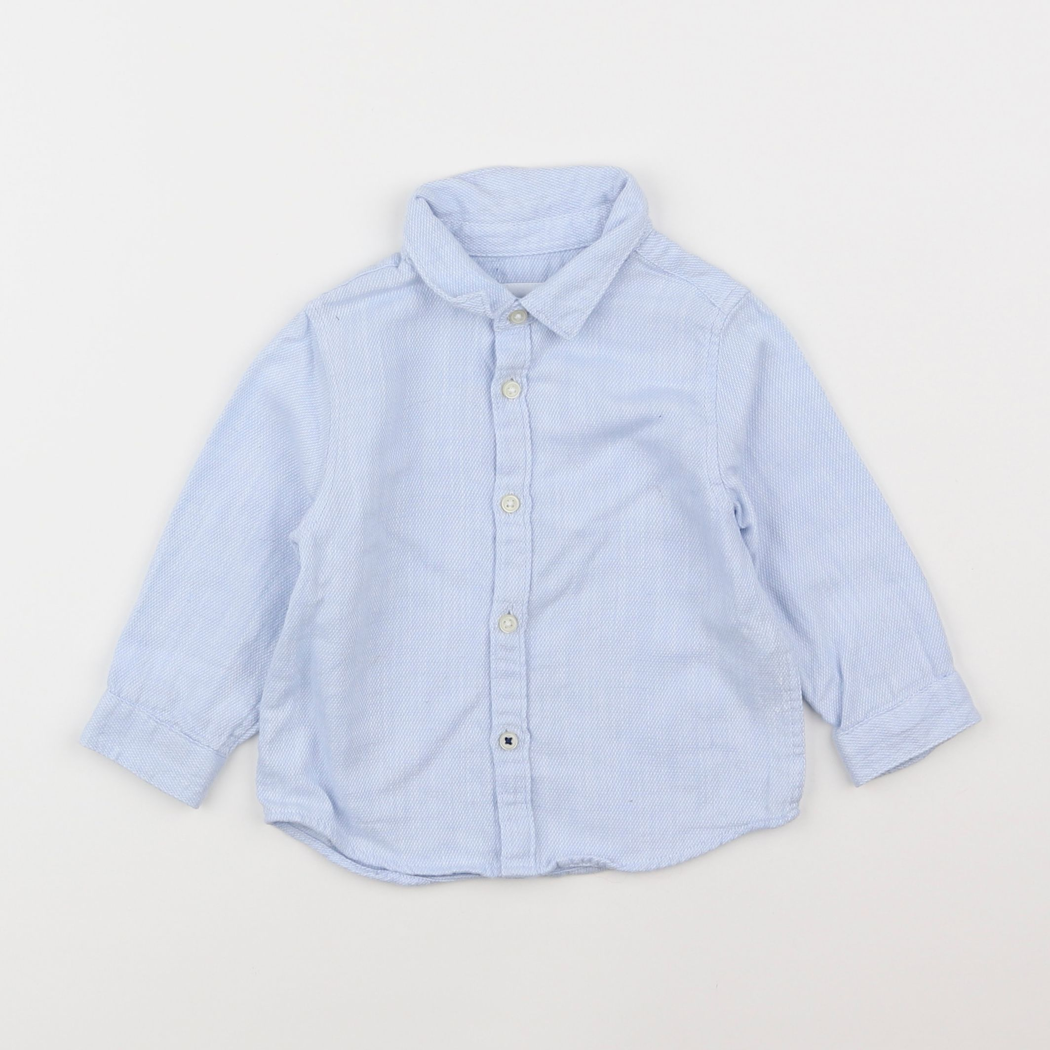 Zara - chemise bleu - 6/9 mois