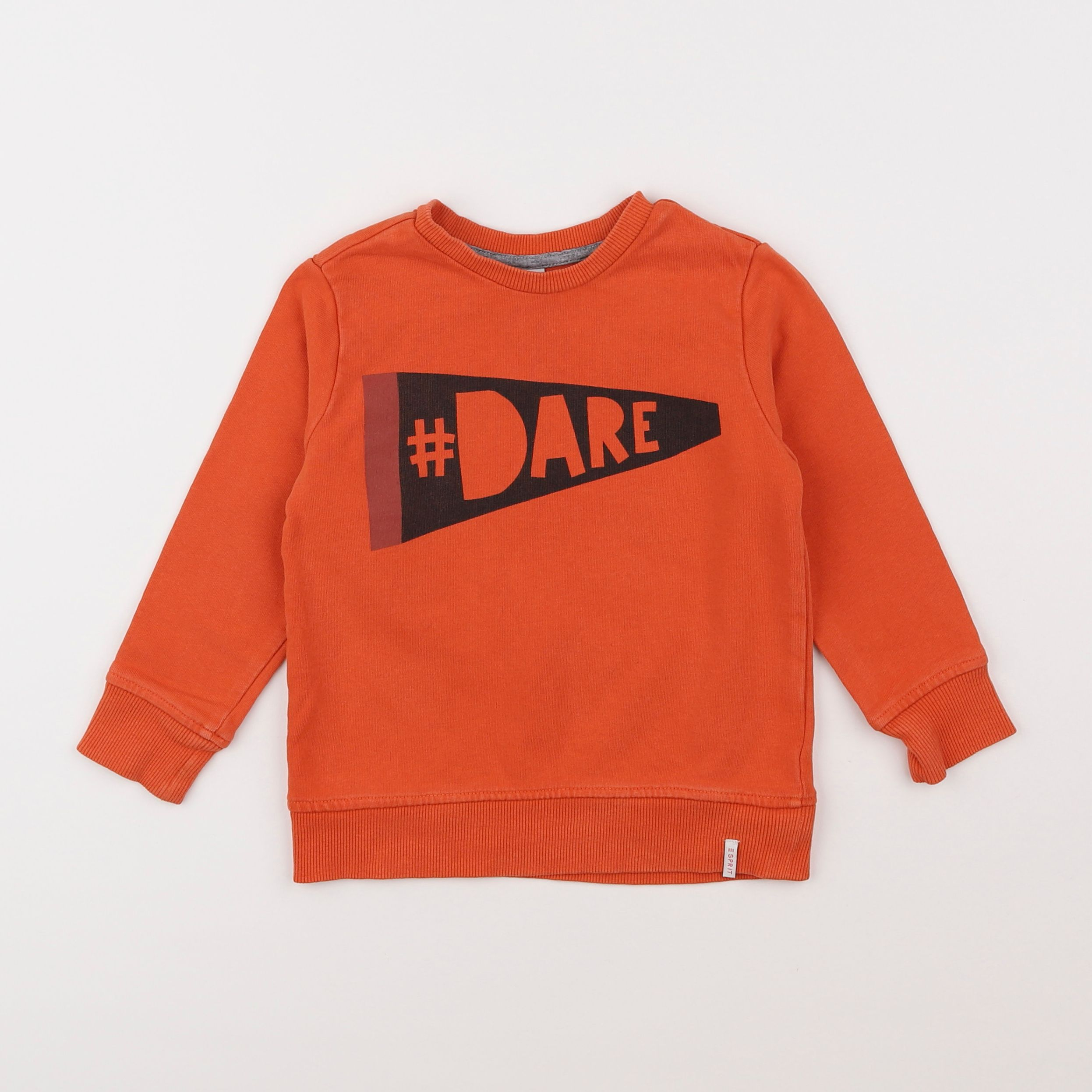 Esprit - sweat orange - 2/3 ans