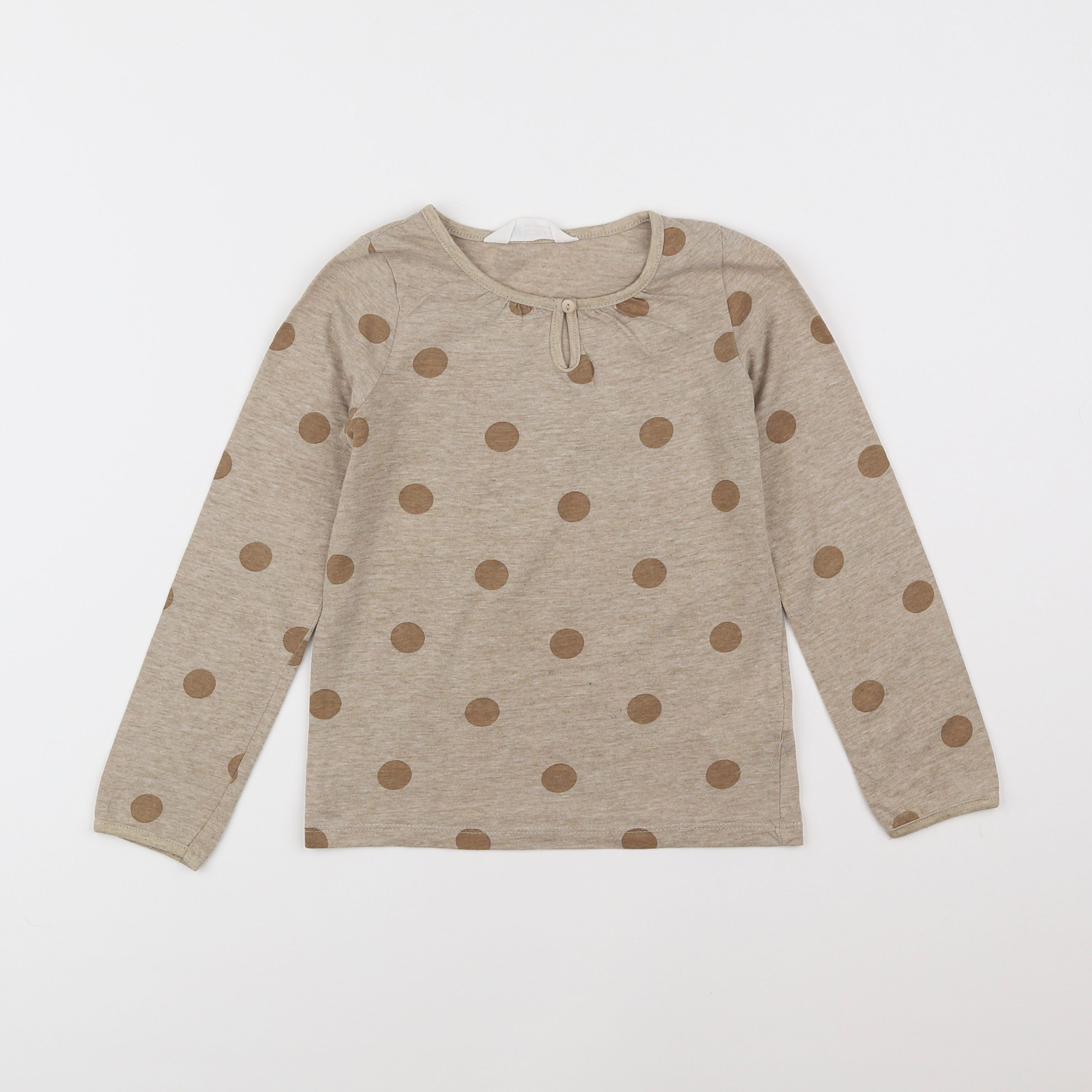 H&M - tee-shirt beige - 4/6 ans