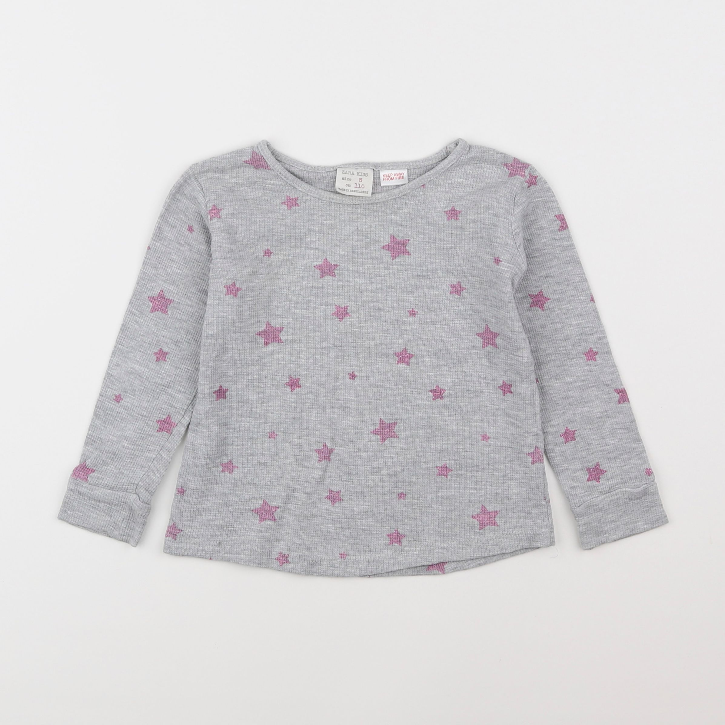 Zara - tee-shirt gris - 5 ans