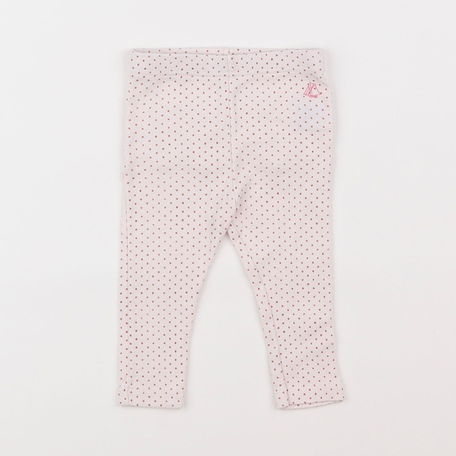 Petit Bateau - legging rose, bronze - 6 mois