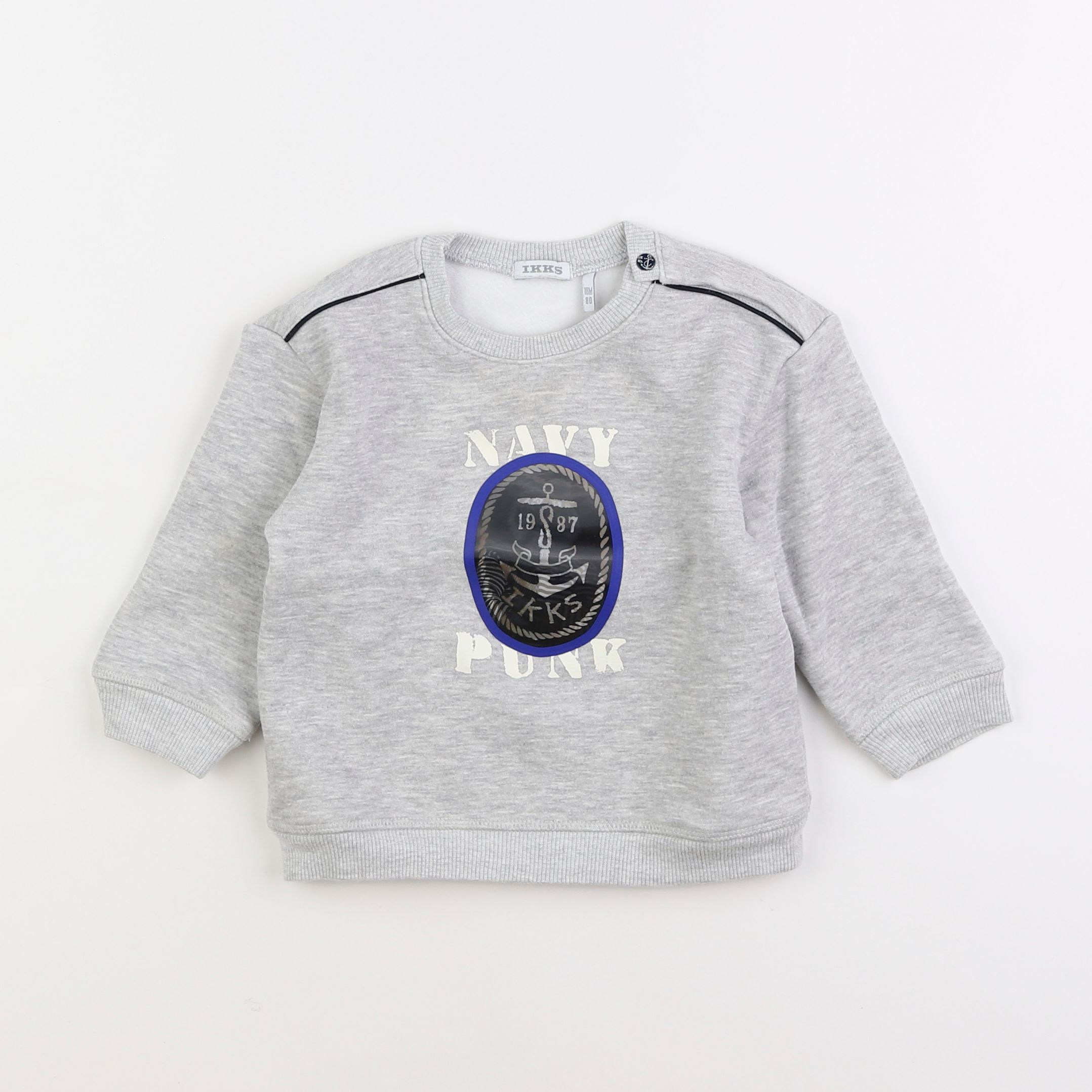 IKKS - sweat gris - 18 mois