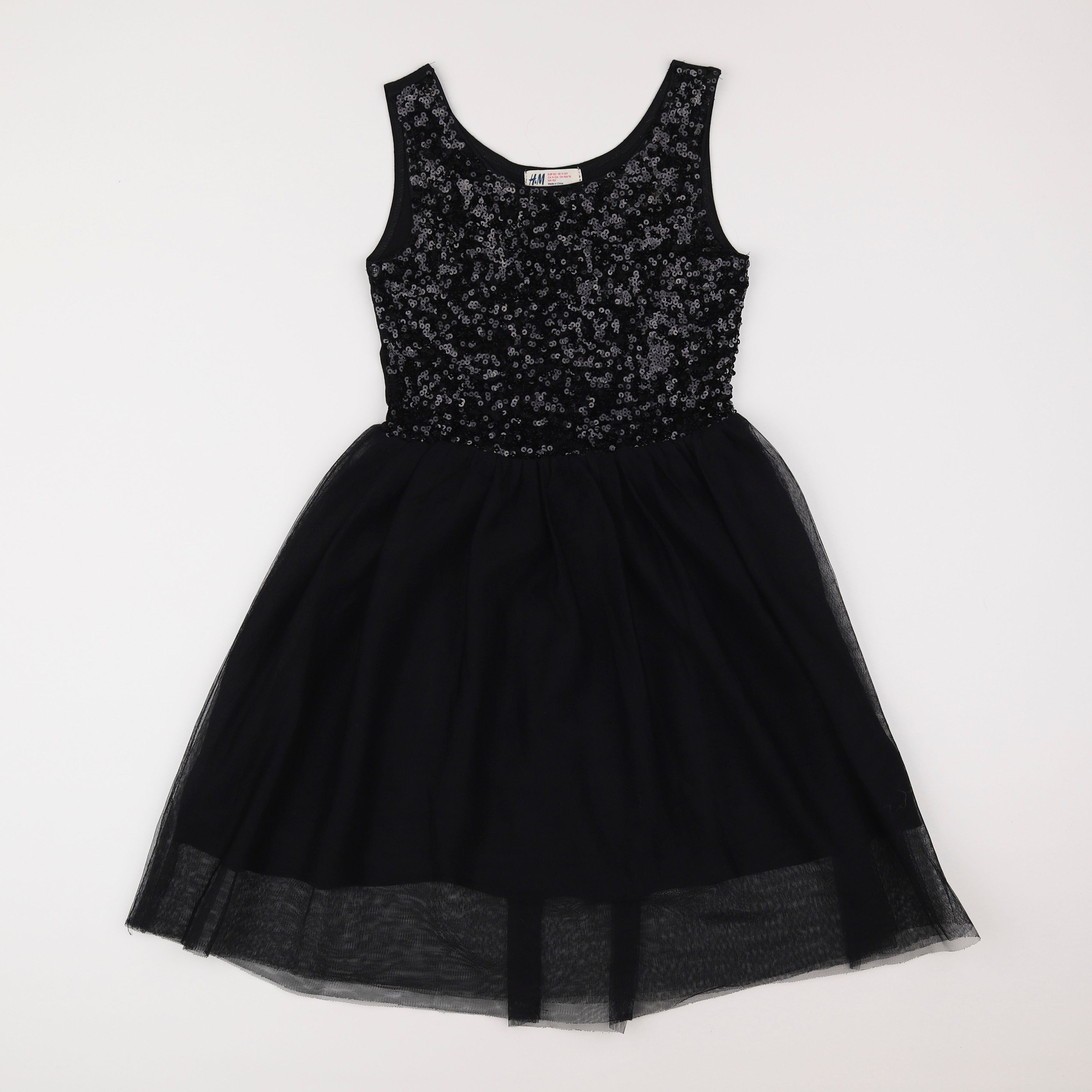 H&M - robe noir - 11/12 ans