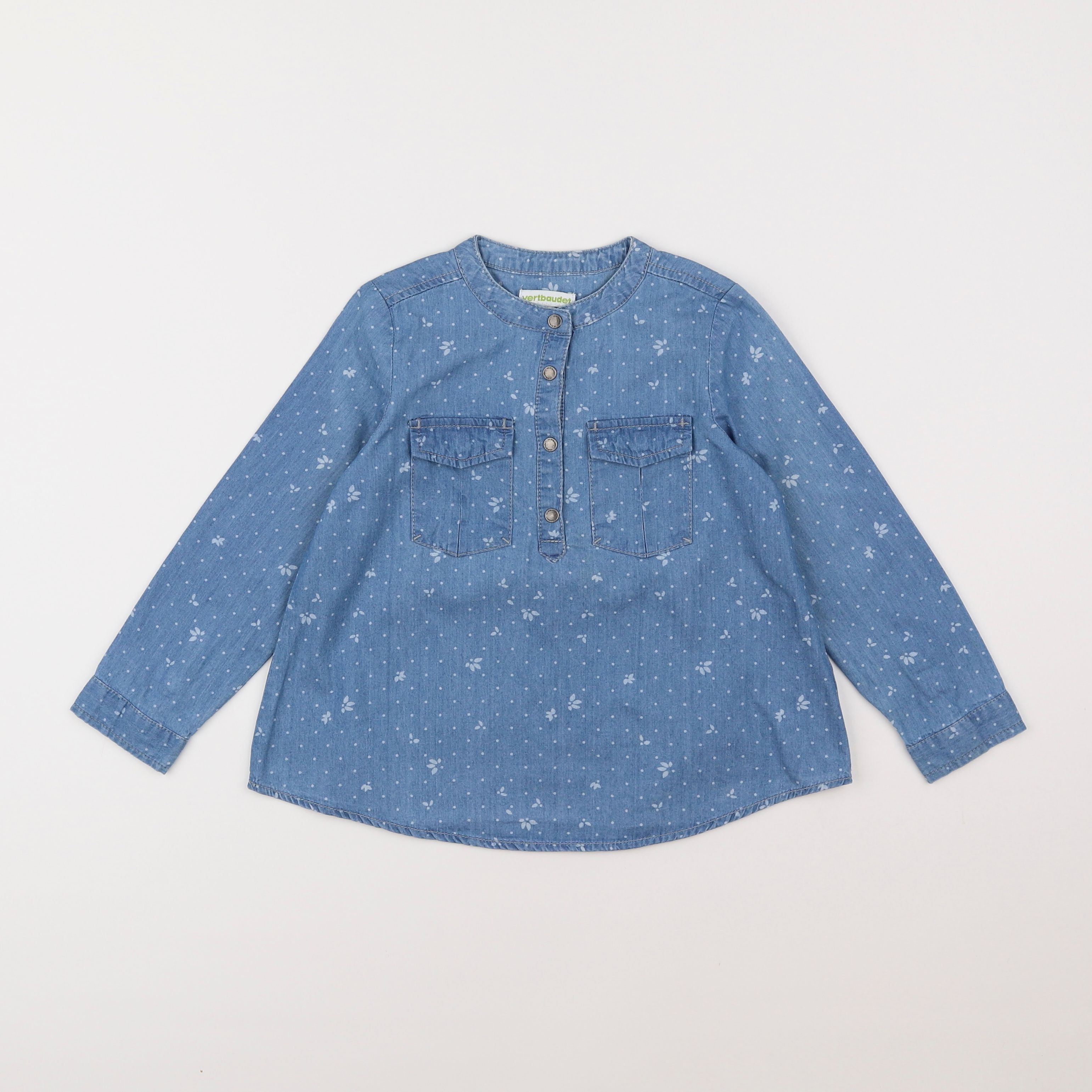 Vertbaudet - chemise bleu - 4 ans