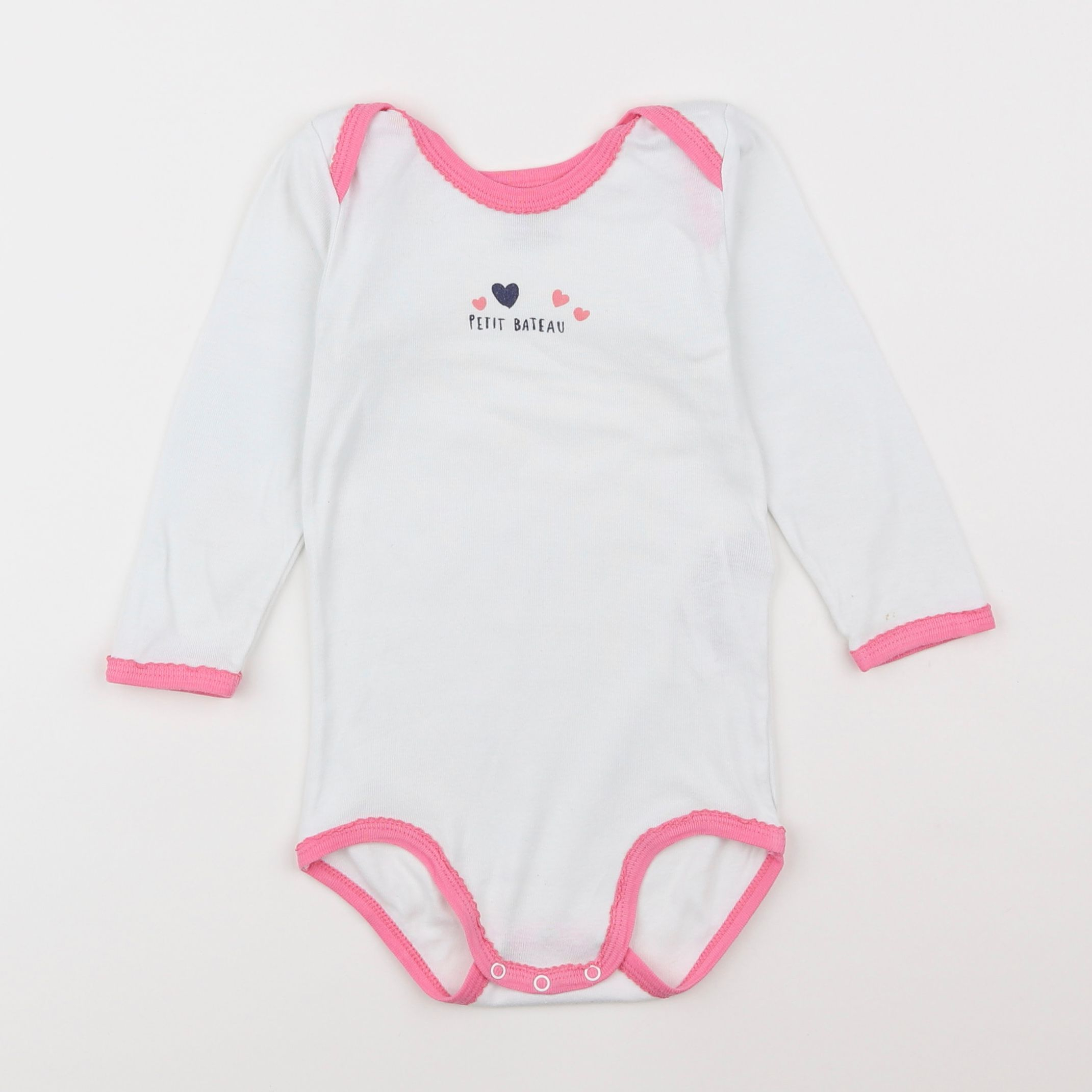 Petit Bateau - body rose - 2 ans