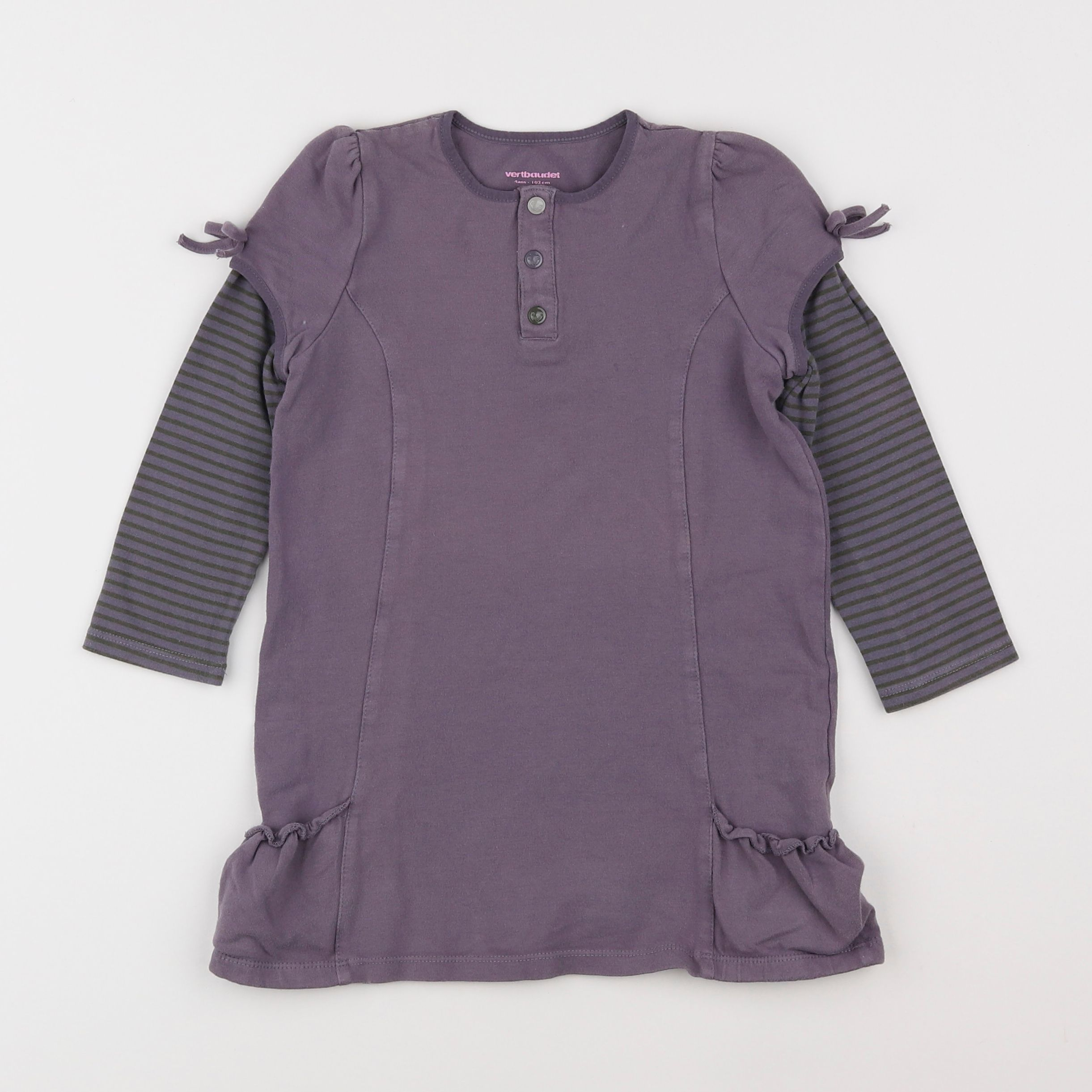 Vertbaudet - robe violet - 4 ans