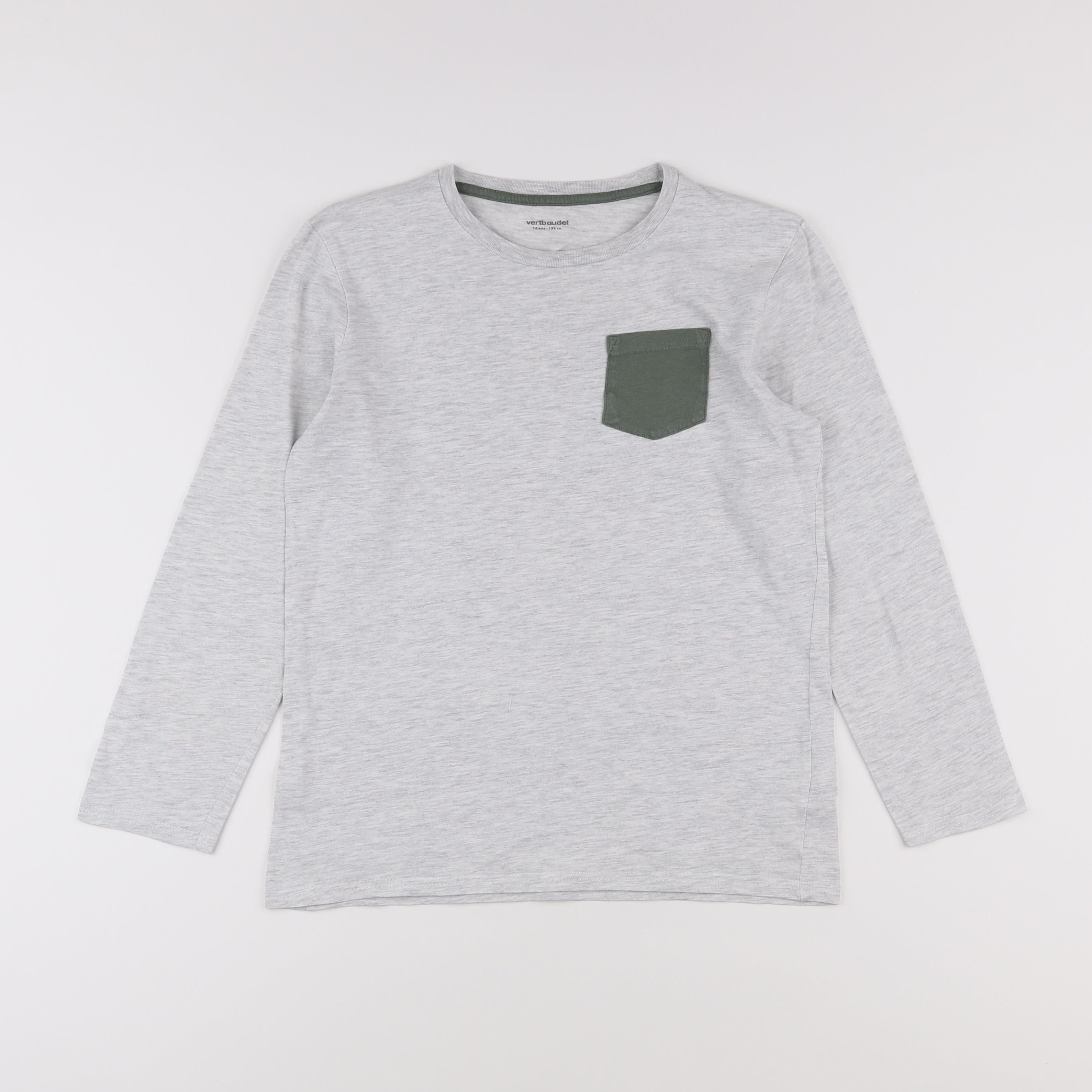 Vertbaudet - tee-shirt gris - 12 ans