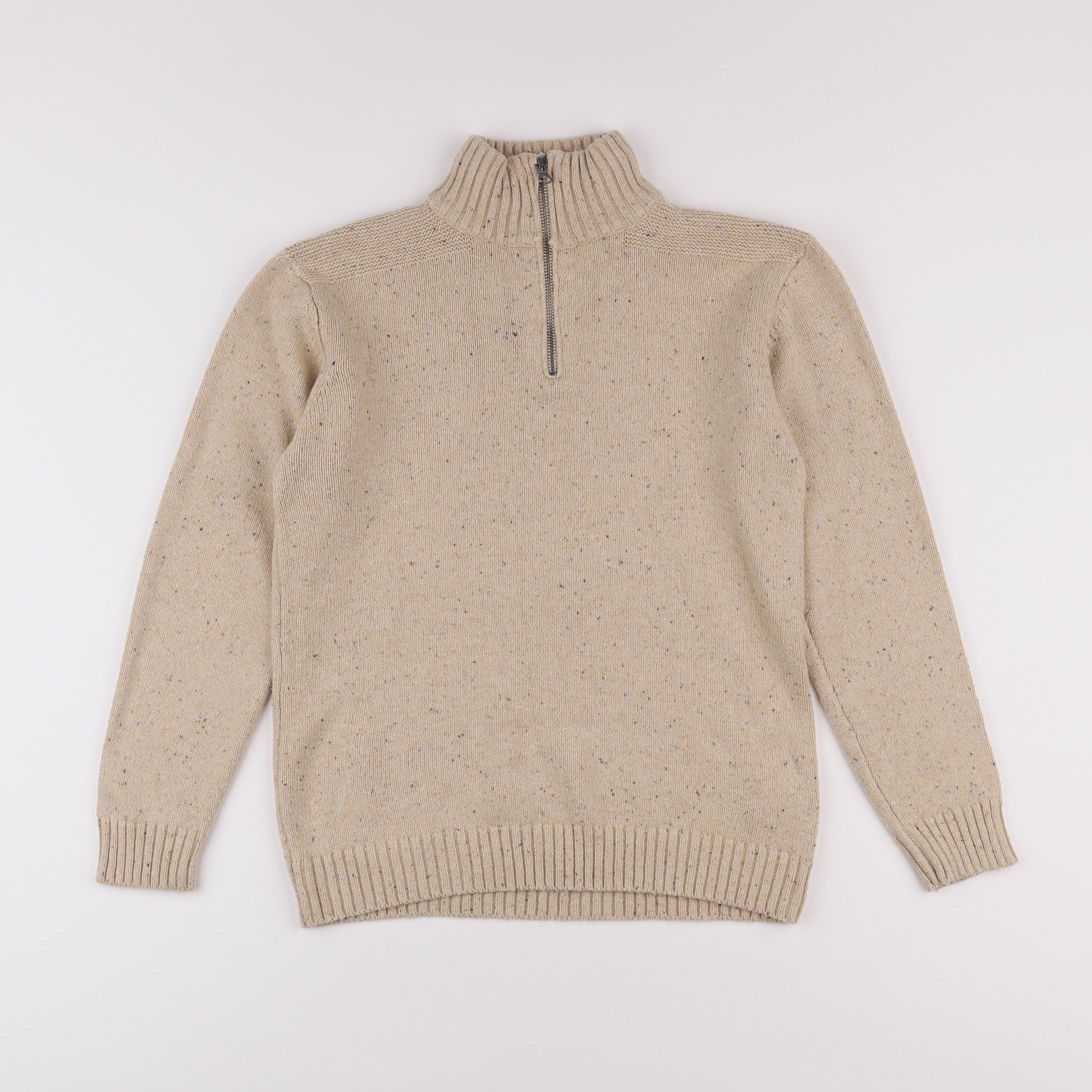 Vertbaudet - pull beige - 12 ans