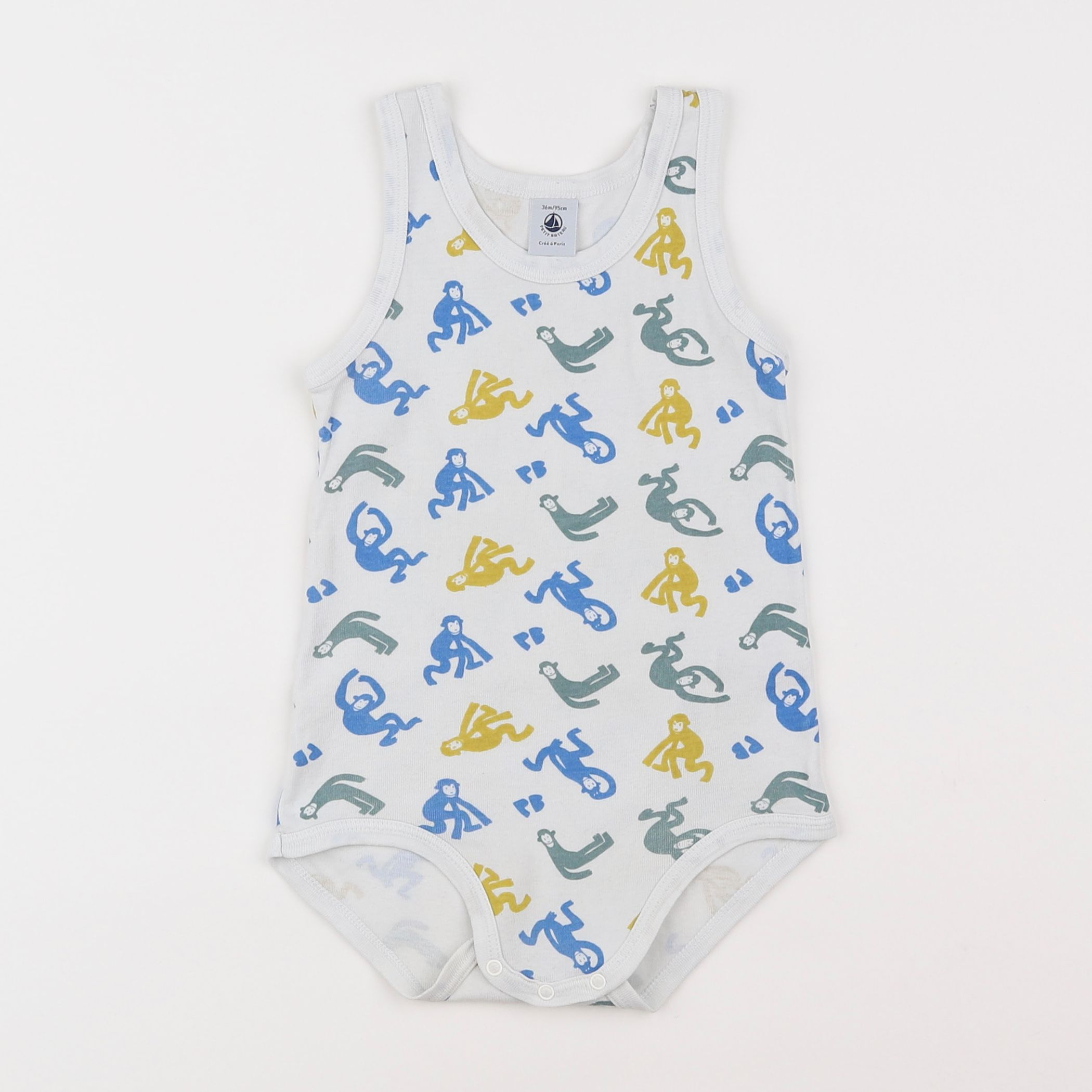 Petit Bateau - body multicolore - 3 ans