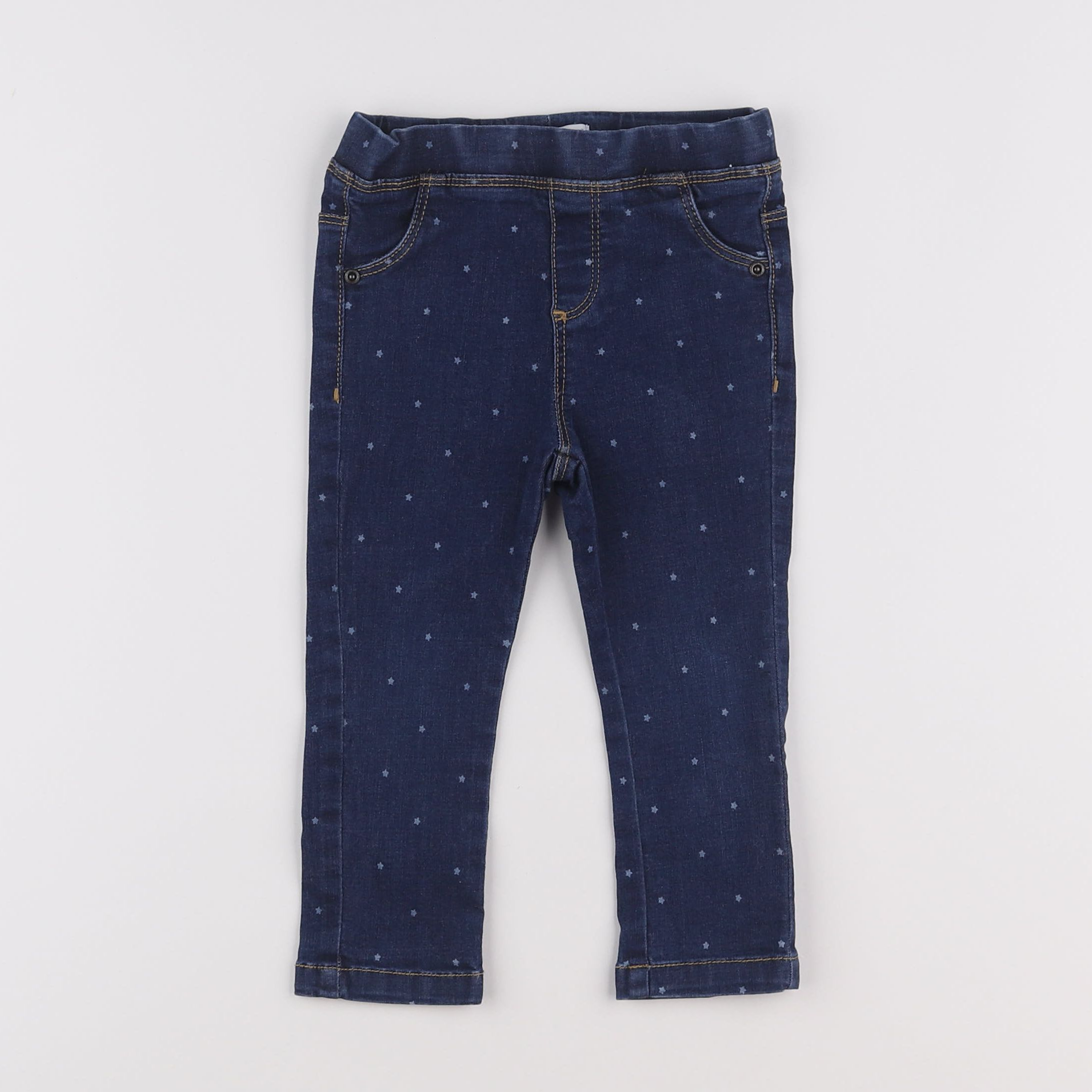 Vertbaudet - jegging bleu - 2 ans