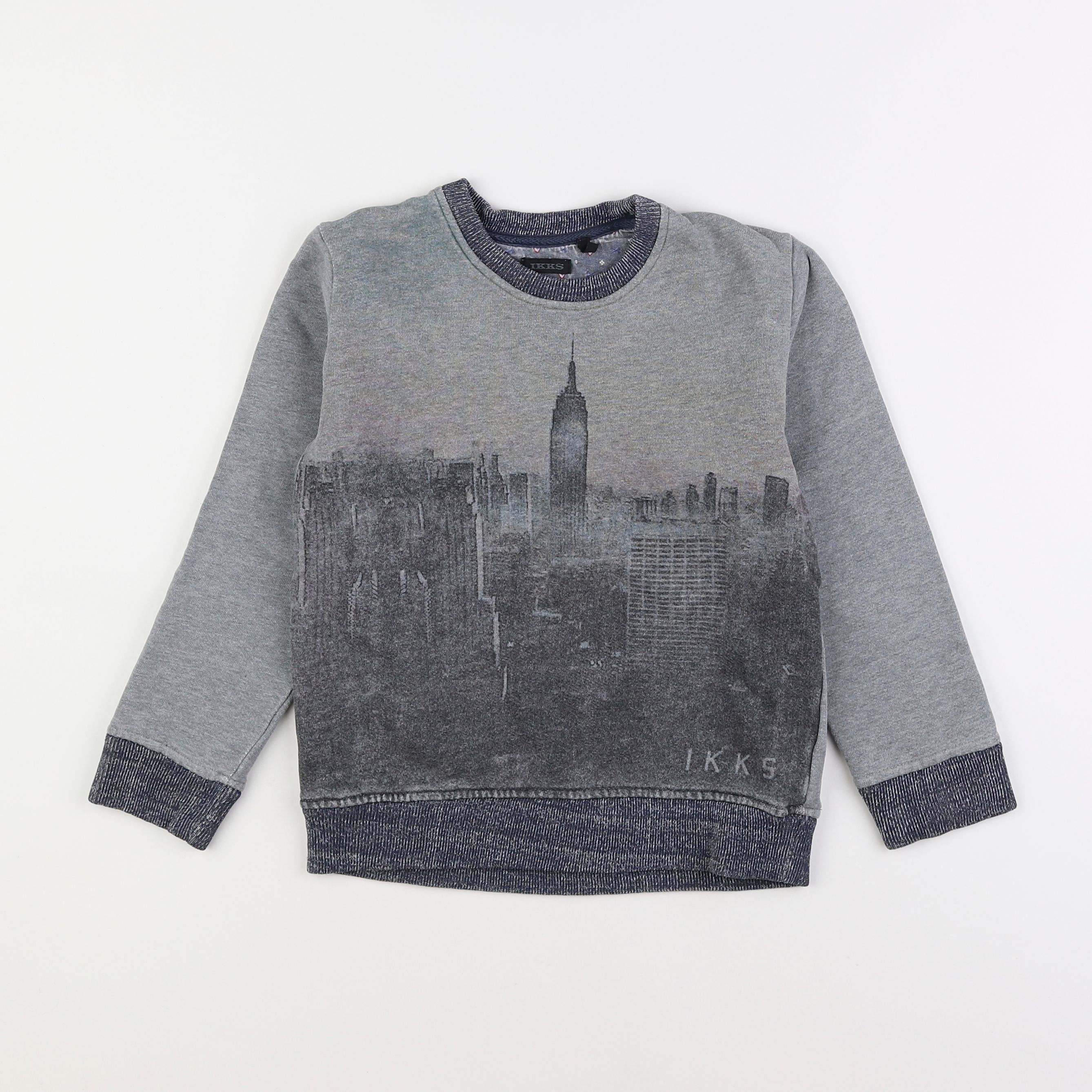 IKKS - sweat bleu - 6 ans