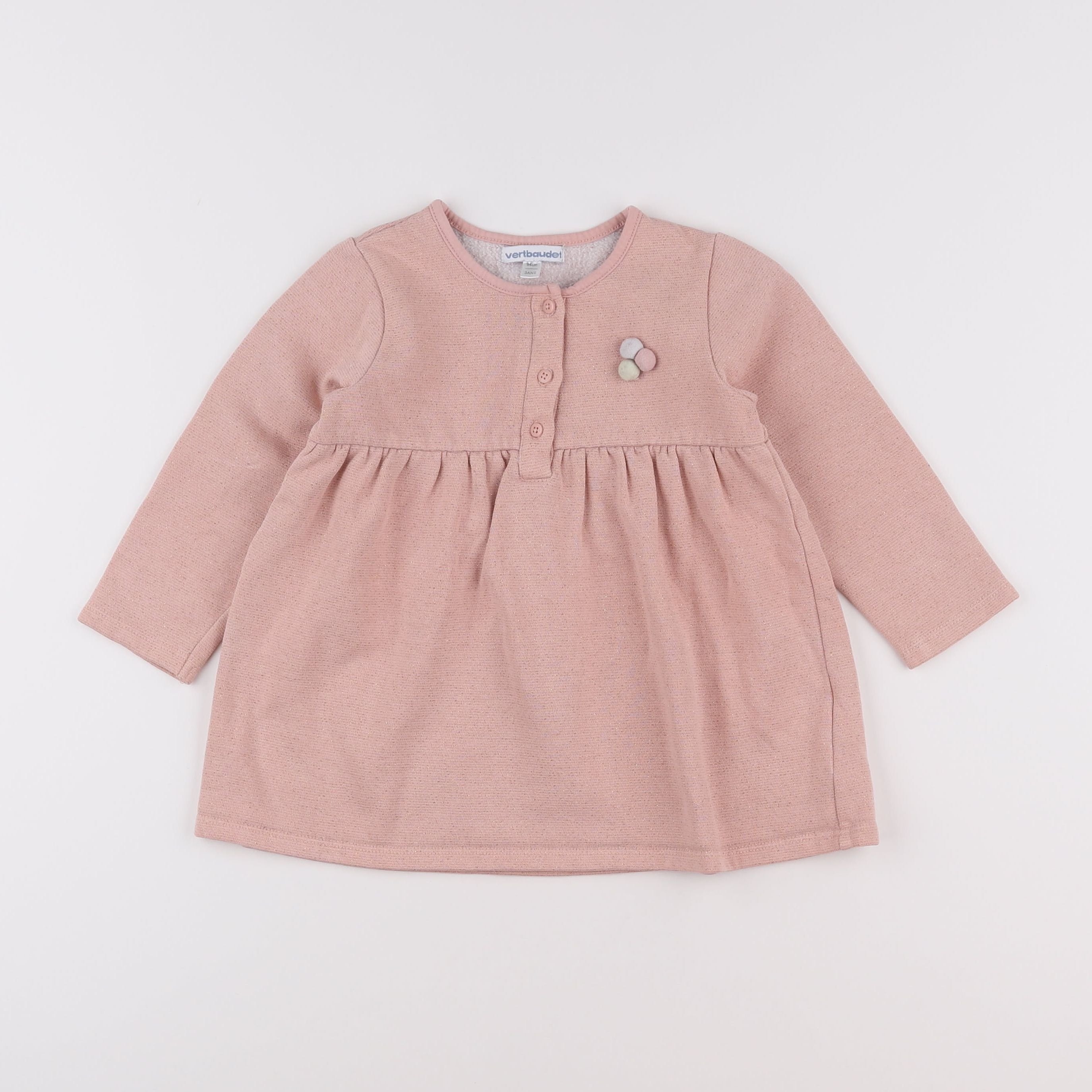 Vertbaudet - robe rose - 3 ans